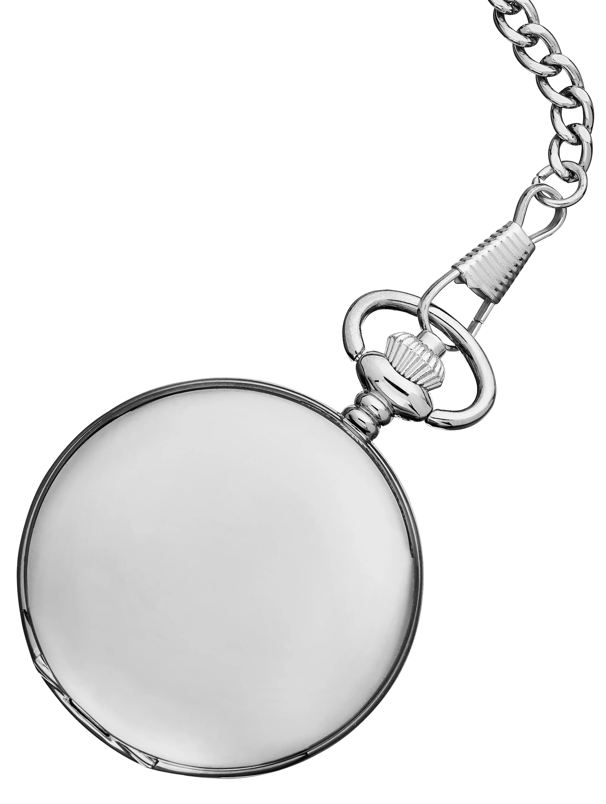 Alpine Quartz Pocket Watch - Silver with Maple Leaf - Image 2