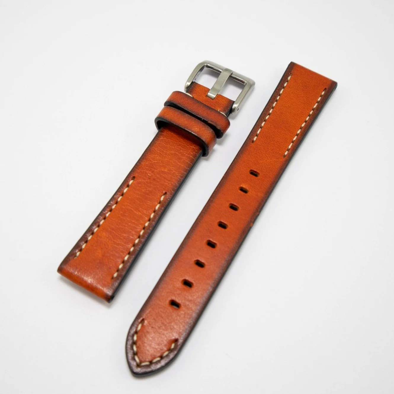 Alpine Watchstrap - Hand painted Leather - Image 2