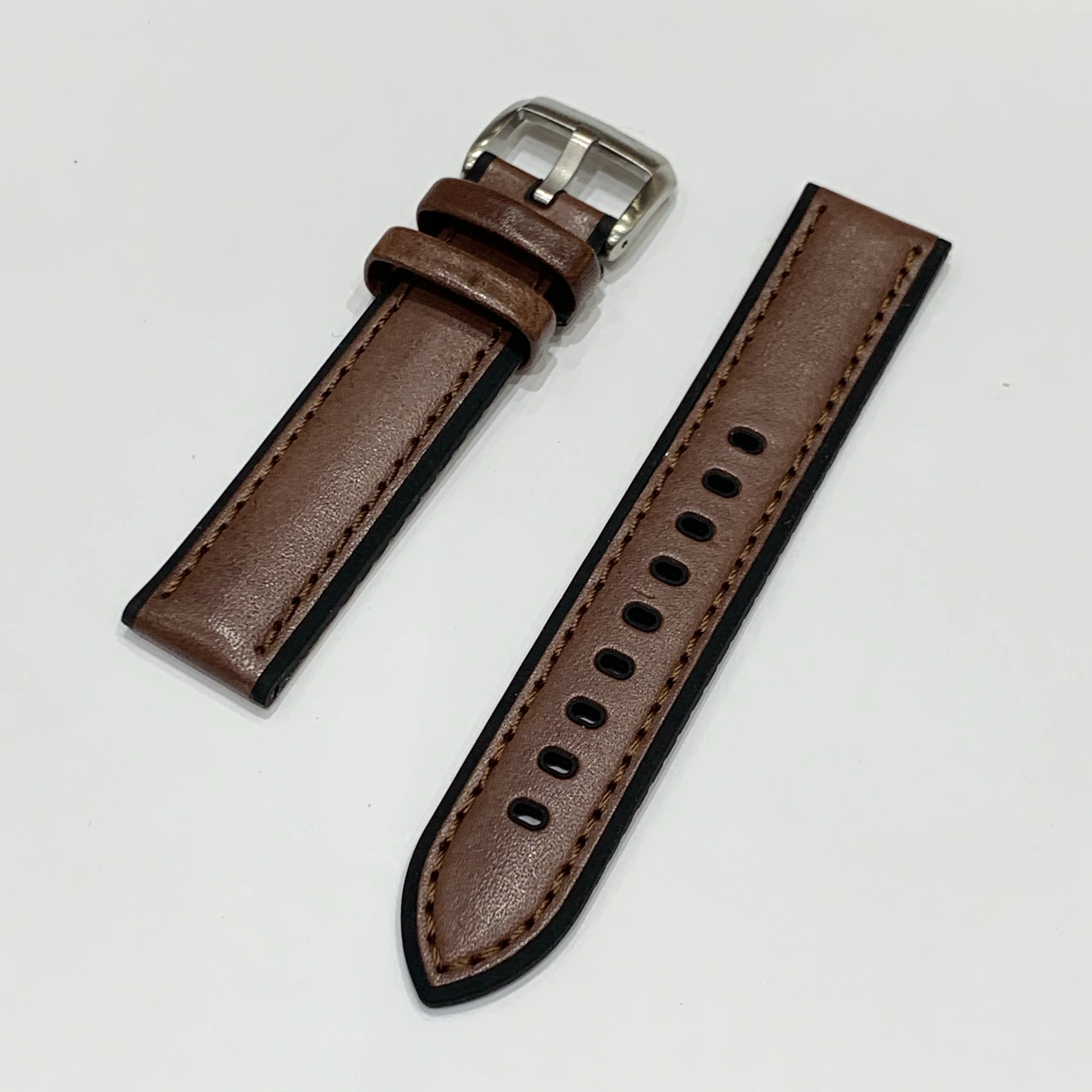 Alpine Watchstrap - Smooth Leather w. Silicone lining - Image 4
