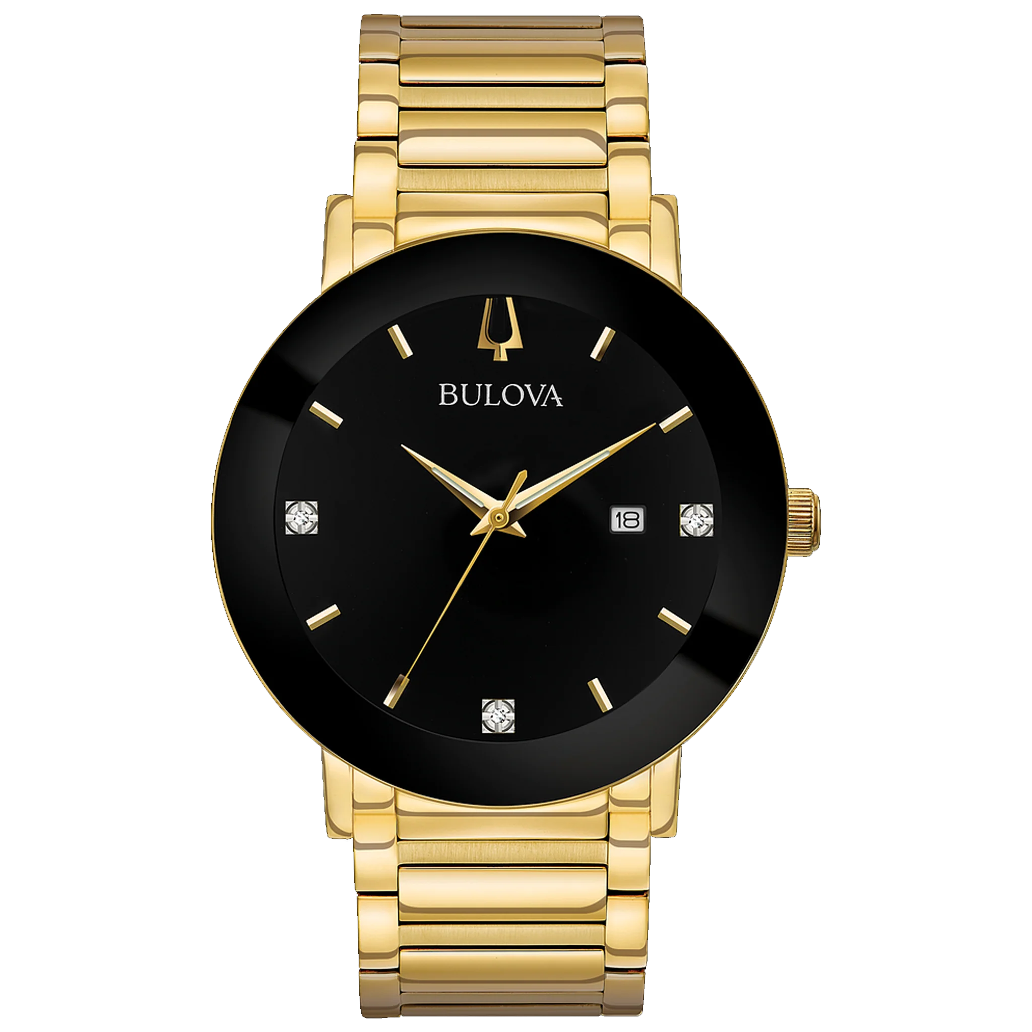 Bulova - Futuro - Gold Tone with 3 Diamonds