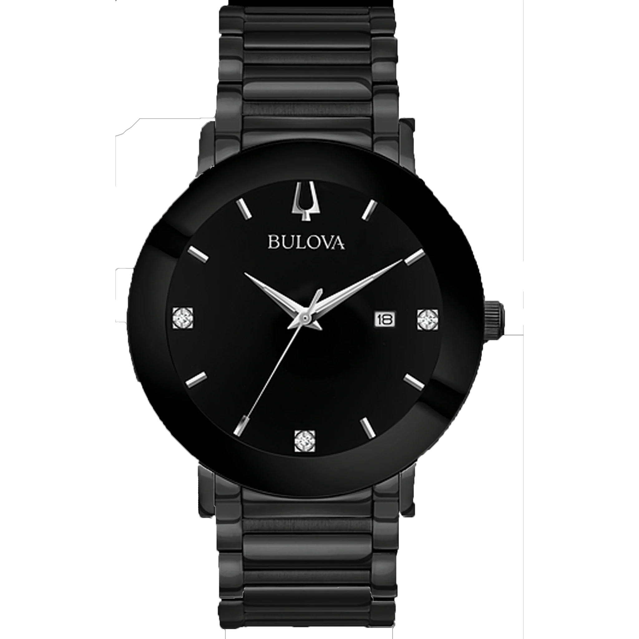 Bulova - Futuro - Black Tone with 3 Diamonds