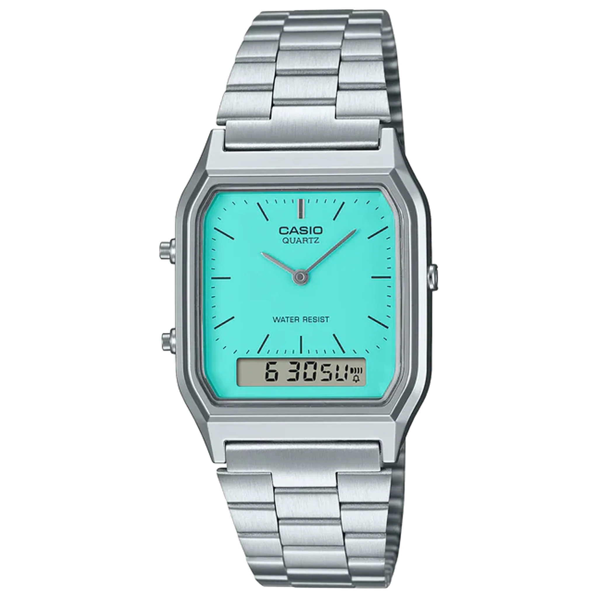 Casio Vintage Analog & Digital - Turquise