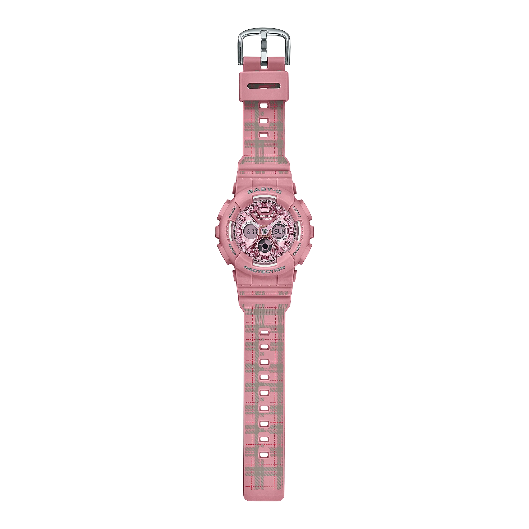 Casio Baby G - BA130 Series - Pink Tartan - Image 2