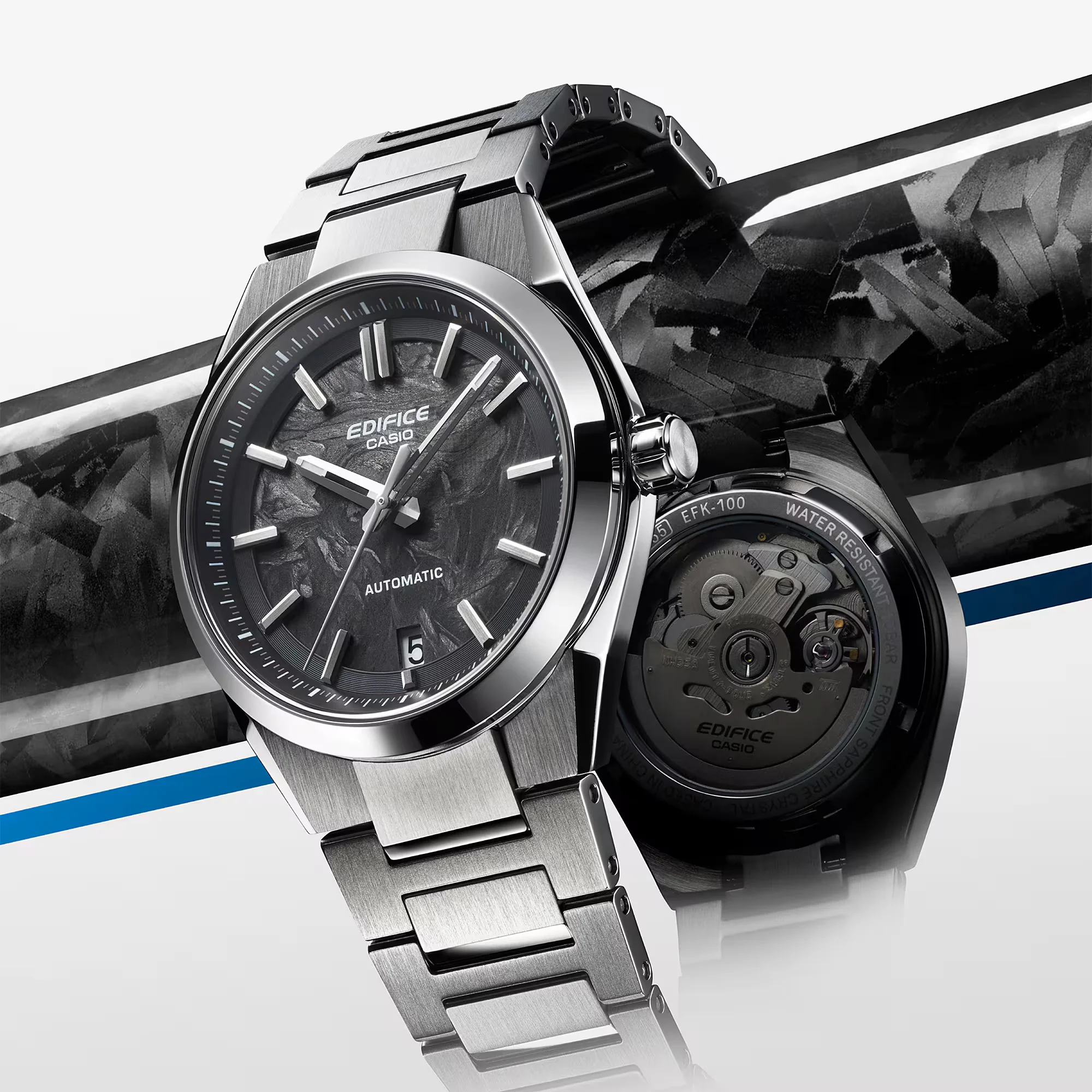 Casio Ediface Automatic - Forged Carbon Dial - Black - Image 2