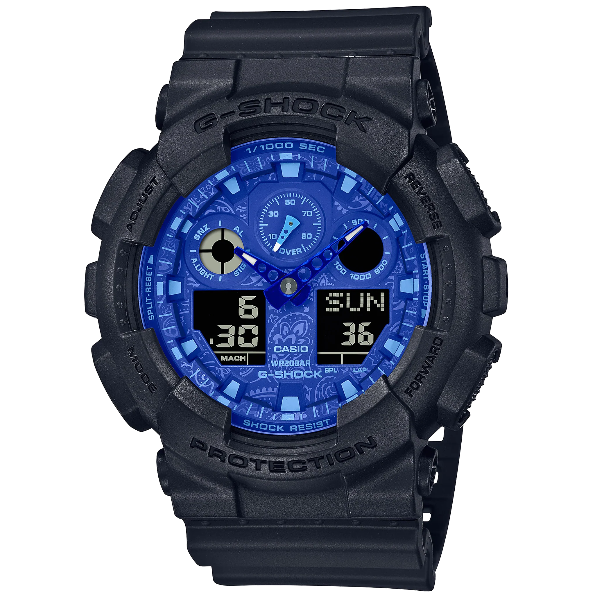 Casio G-Shock - GA100 Series - Paisley Blue