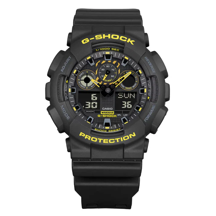 Casio G-Shock - GA100 Series - Black & yellow - Image 3
