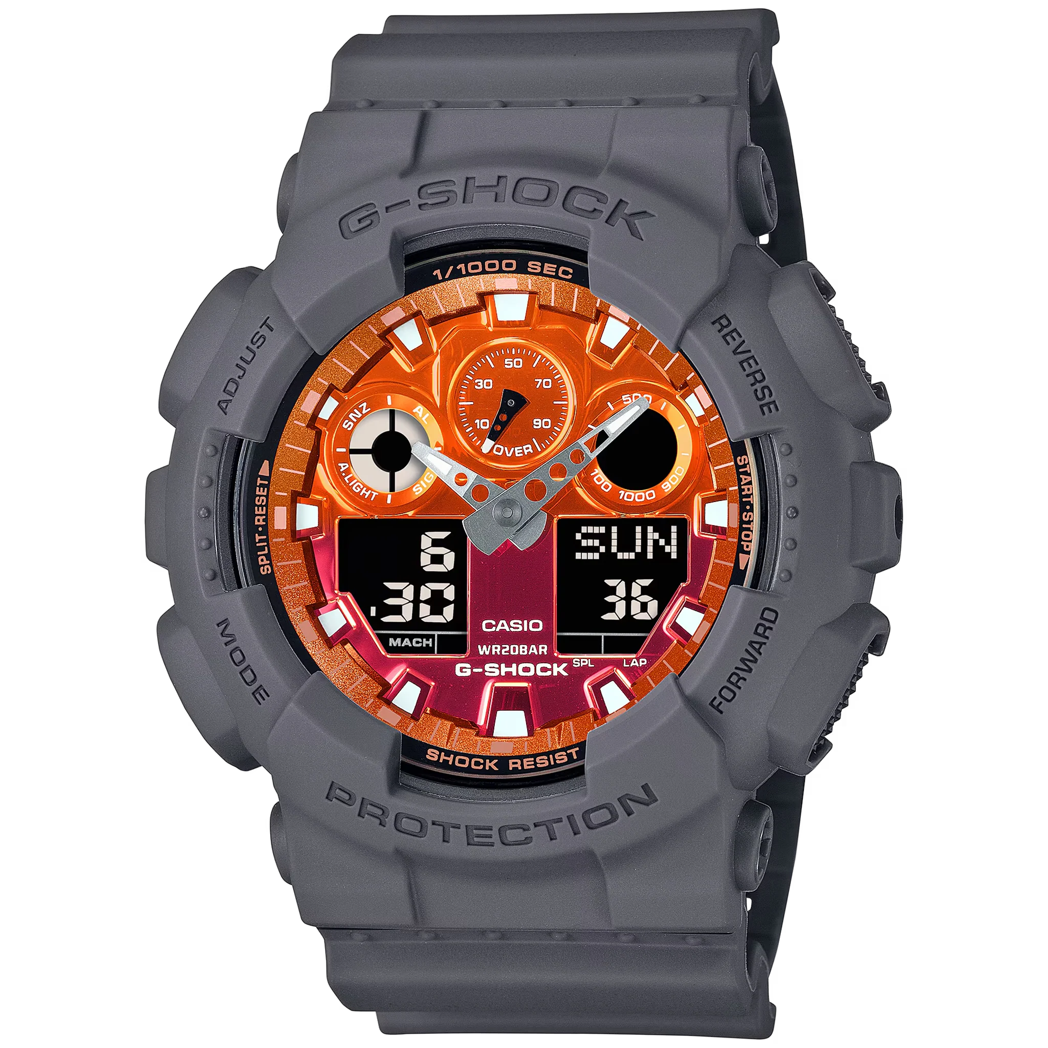 Casio G-Shock - GA100 Series - Glowing Flames