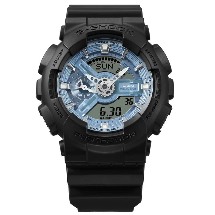 Casio G-Shock -  GA110 Series - Black and Blue - Image 4