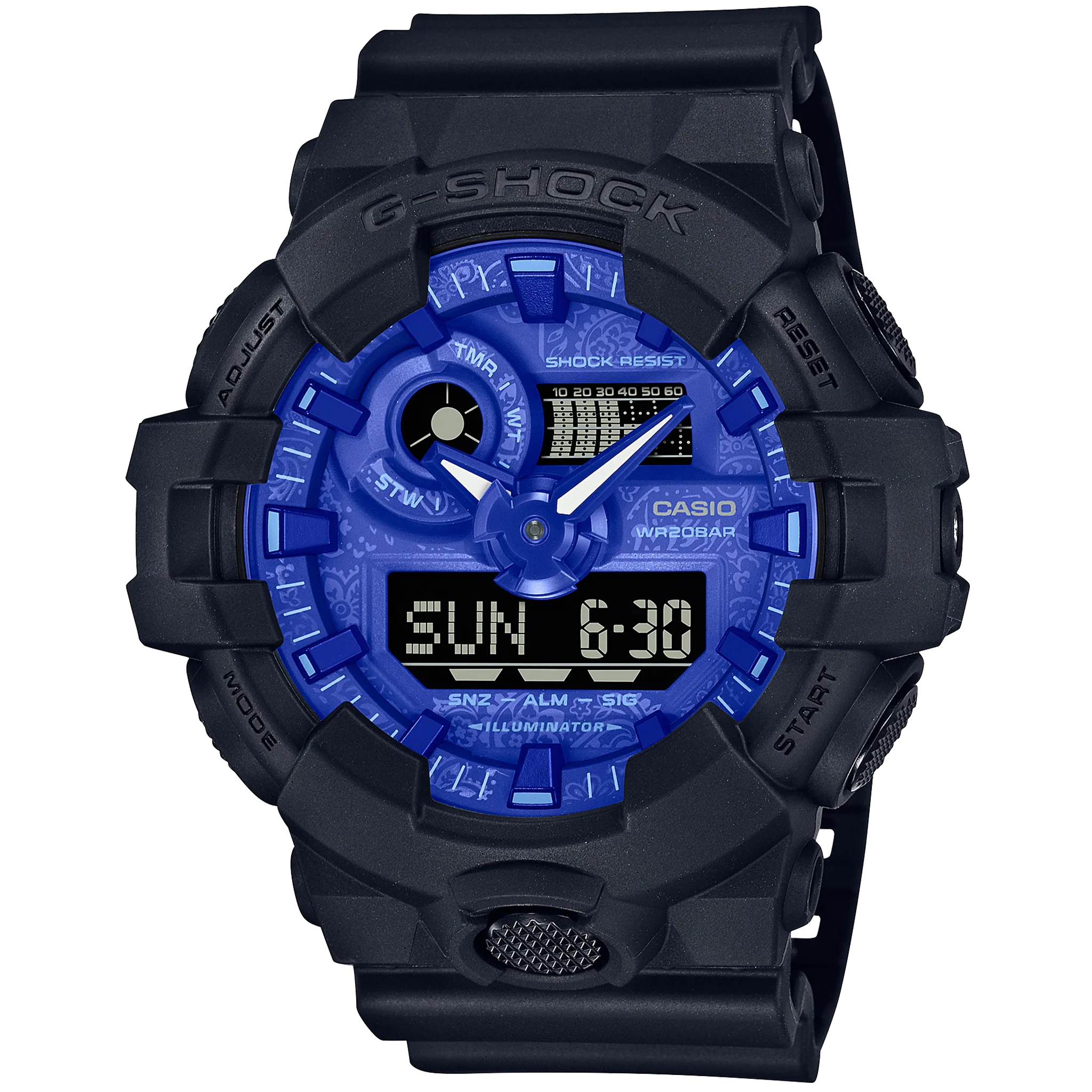 Casio G-Shock - GA700 Series - Paisley Blue