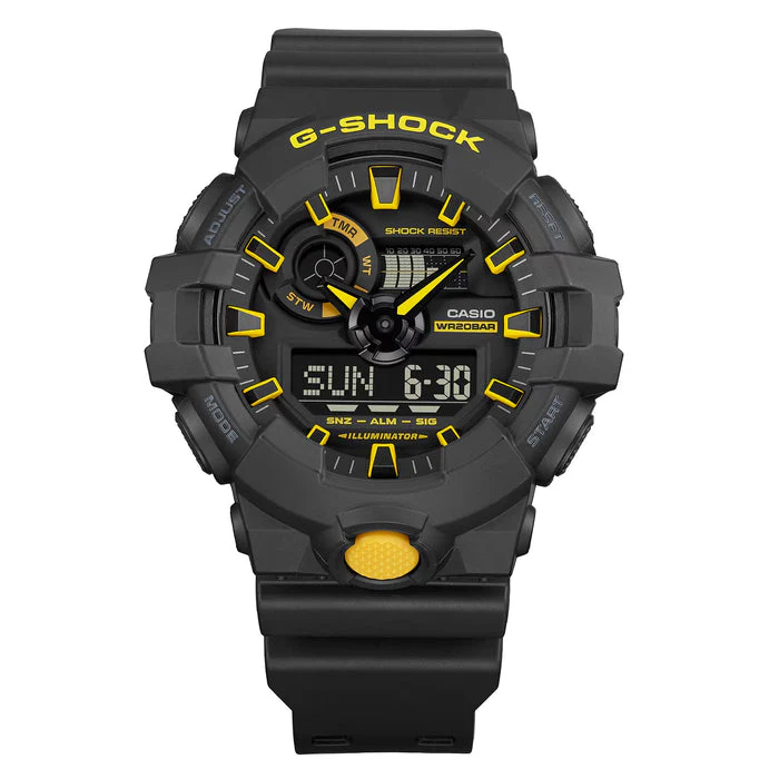 Casio G-Shock - GA700 Series - Black & Yellow - Image 3