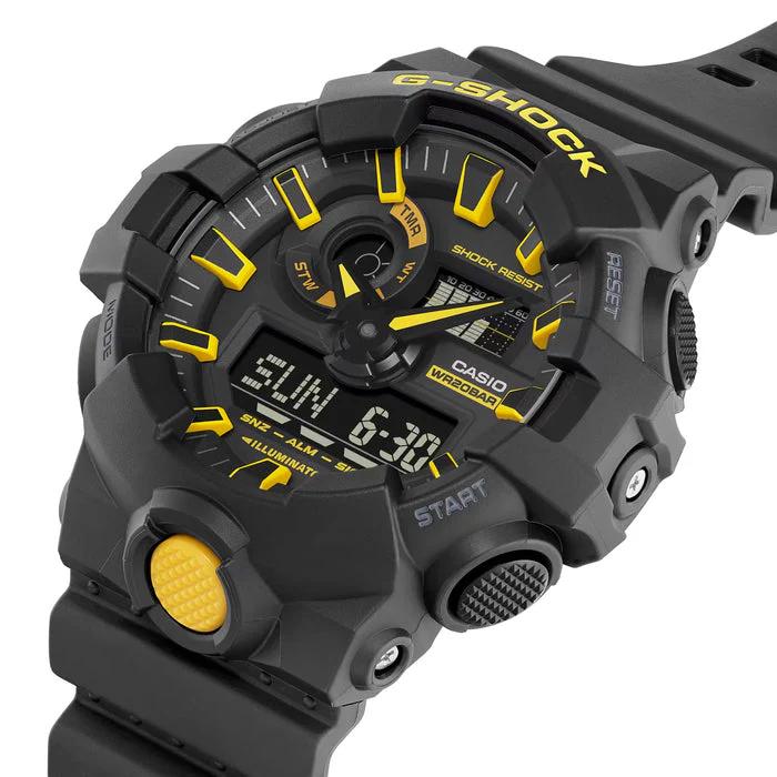 Casio G-Shock - GA700 Series - Black & Yellow - Image 5