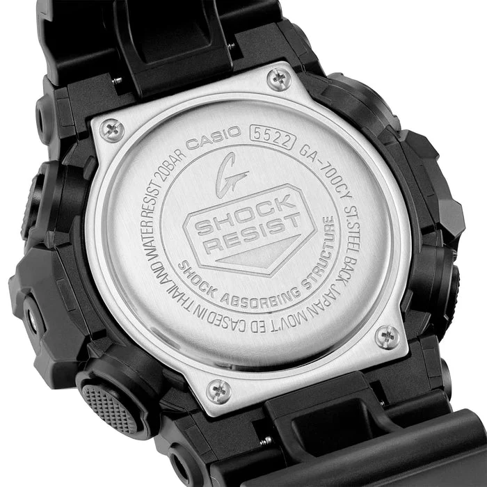 Casio G-Shock - GA700 Series - Black & Yellow - Image 6