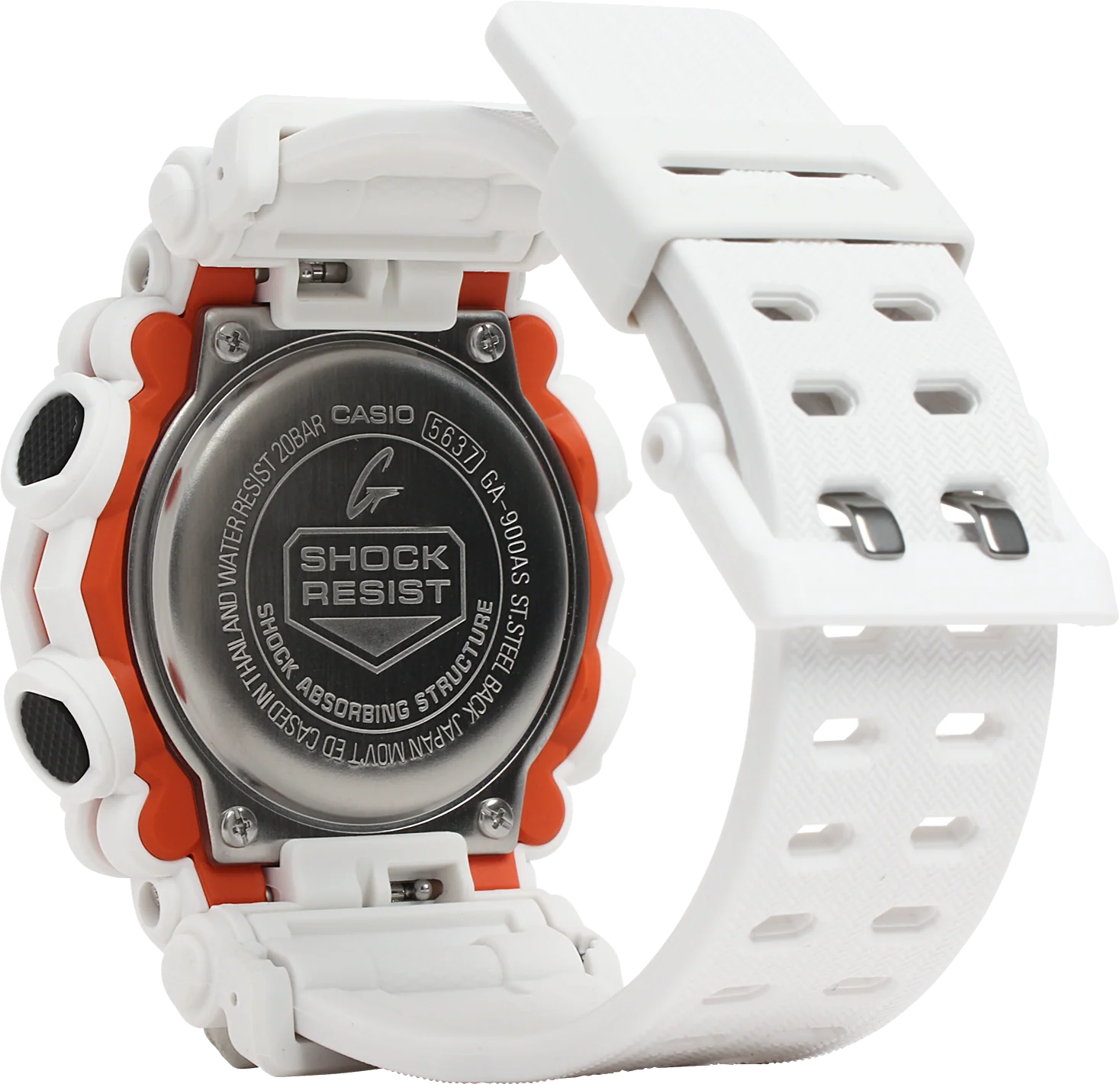Casio G-Shock - GA900 - White & Orange - Image 3