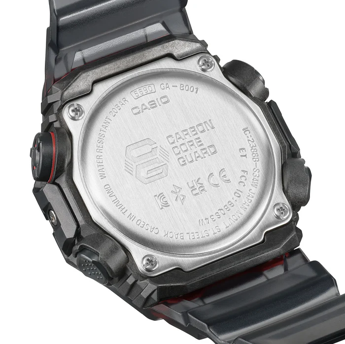 Casio G-Shock - GAB001 - Translucent Black & Red - Image 4