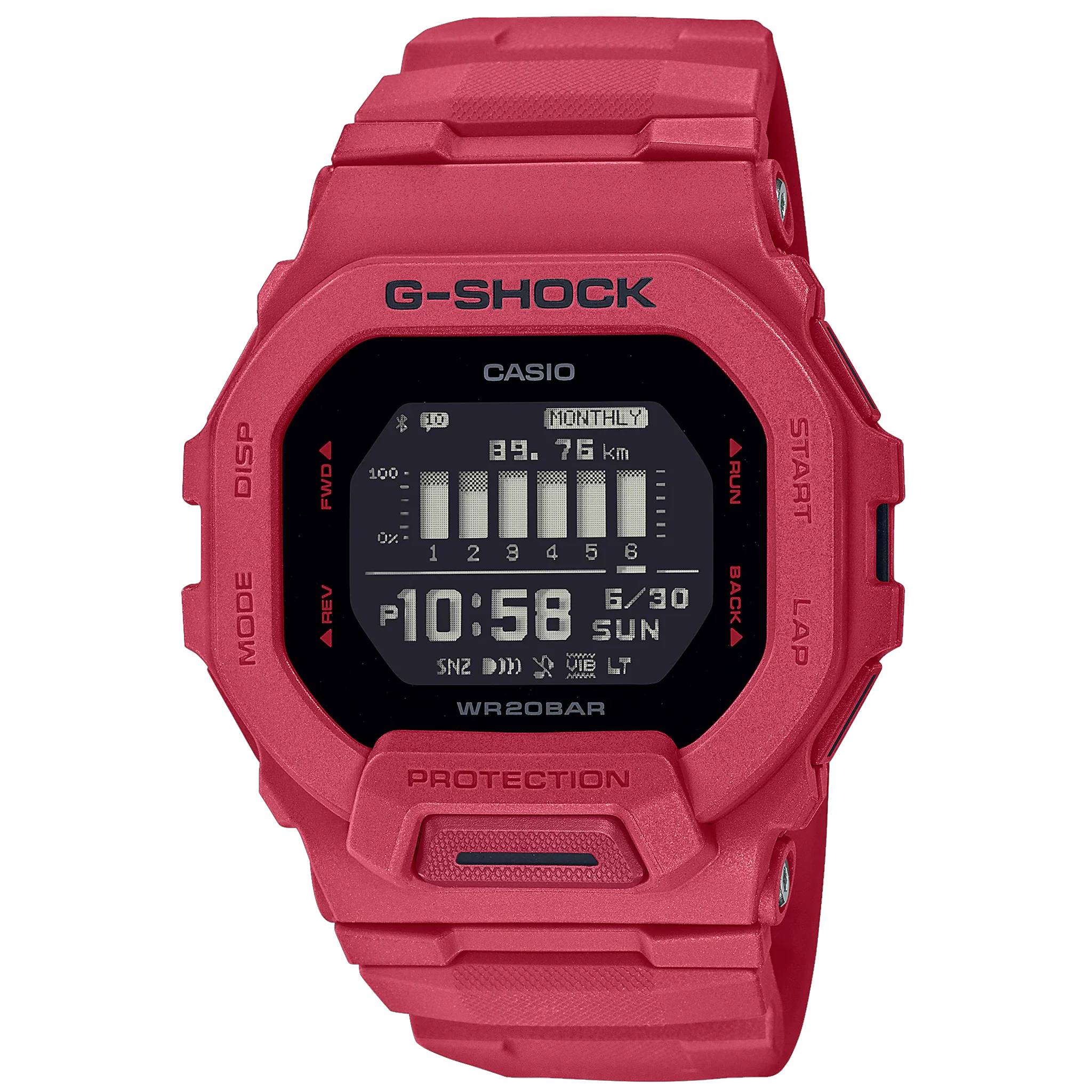 Casio G-Shock - GBD200 Move Series - Burning Red