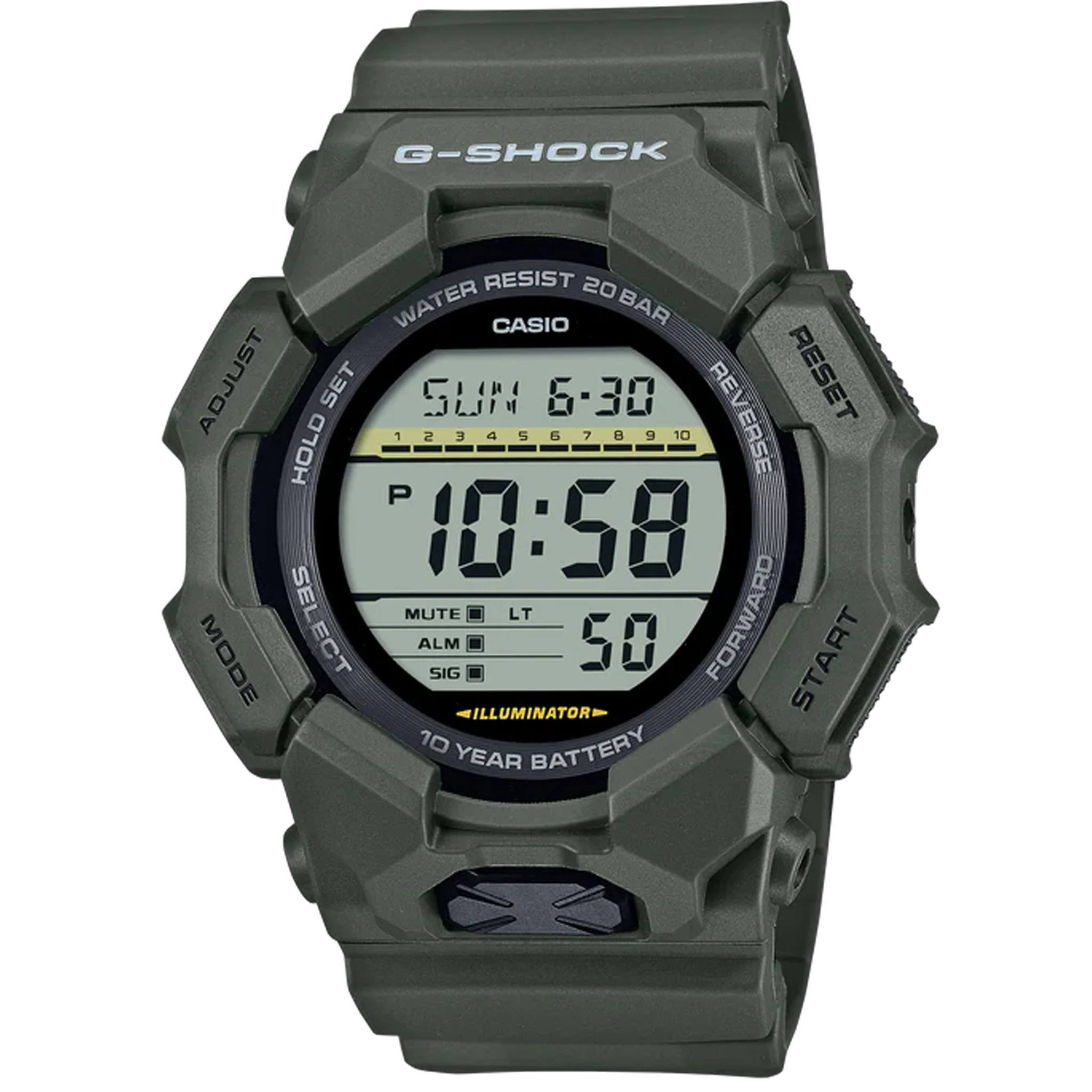 Casio G-Shock - 10 Year Battery - Green