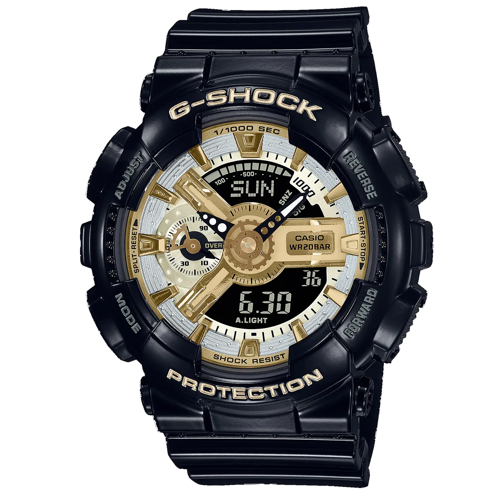 Casio G-Shock S - GMAS110 Series - Black & Gold/Silver