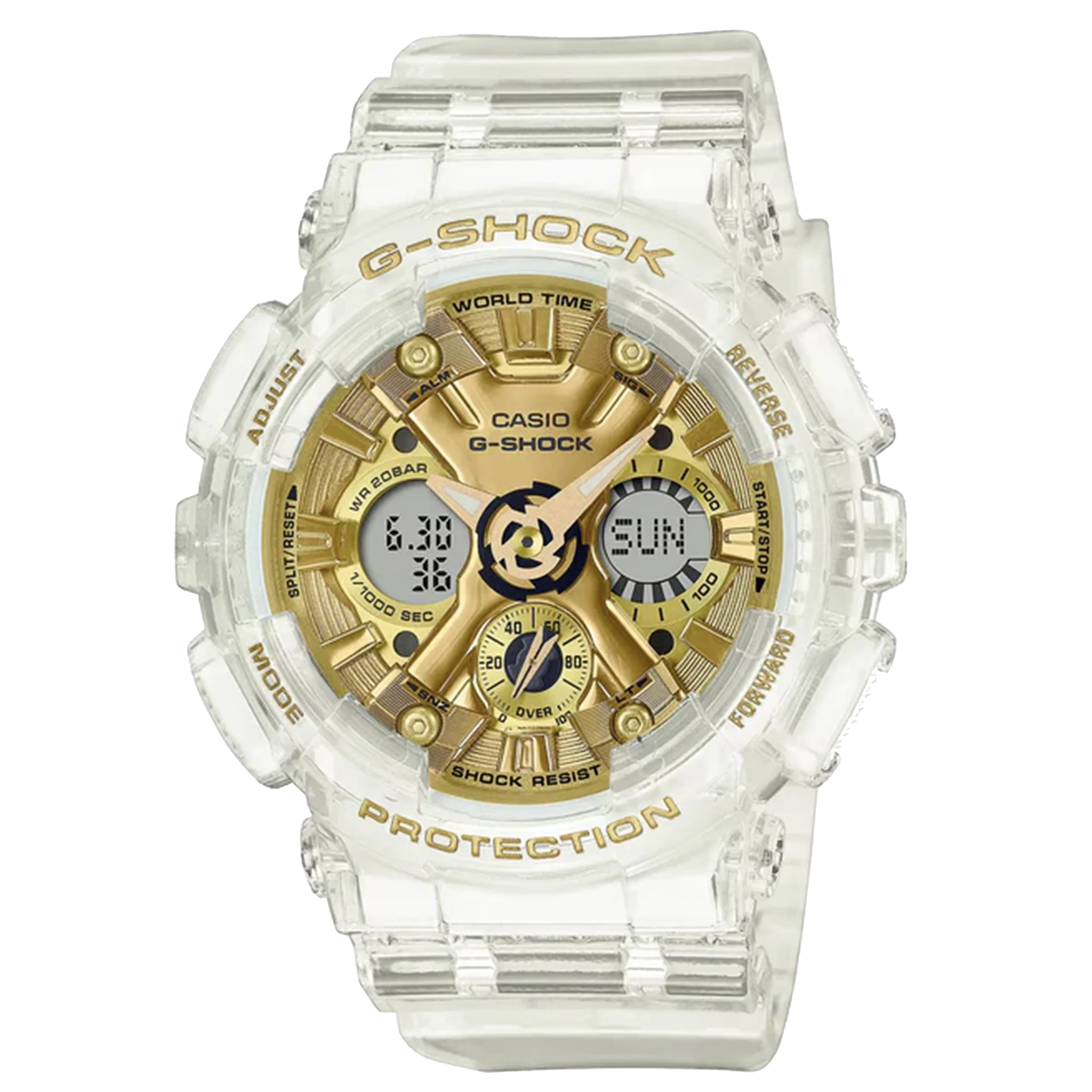 Casio G-Shock S - GMAS120 Series - Translucent & Gold