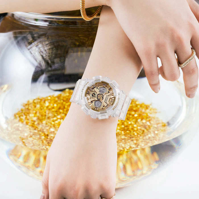 Casio G-Shock S - GMAS120 Series - Translucent & Gold - Image 4