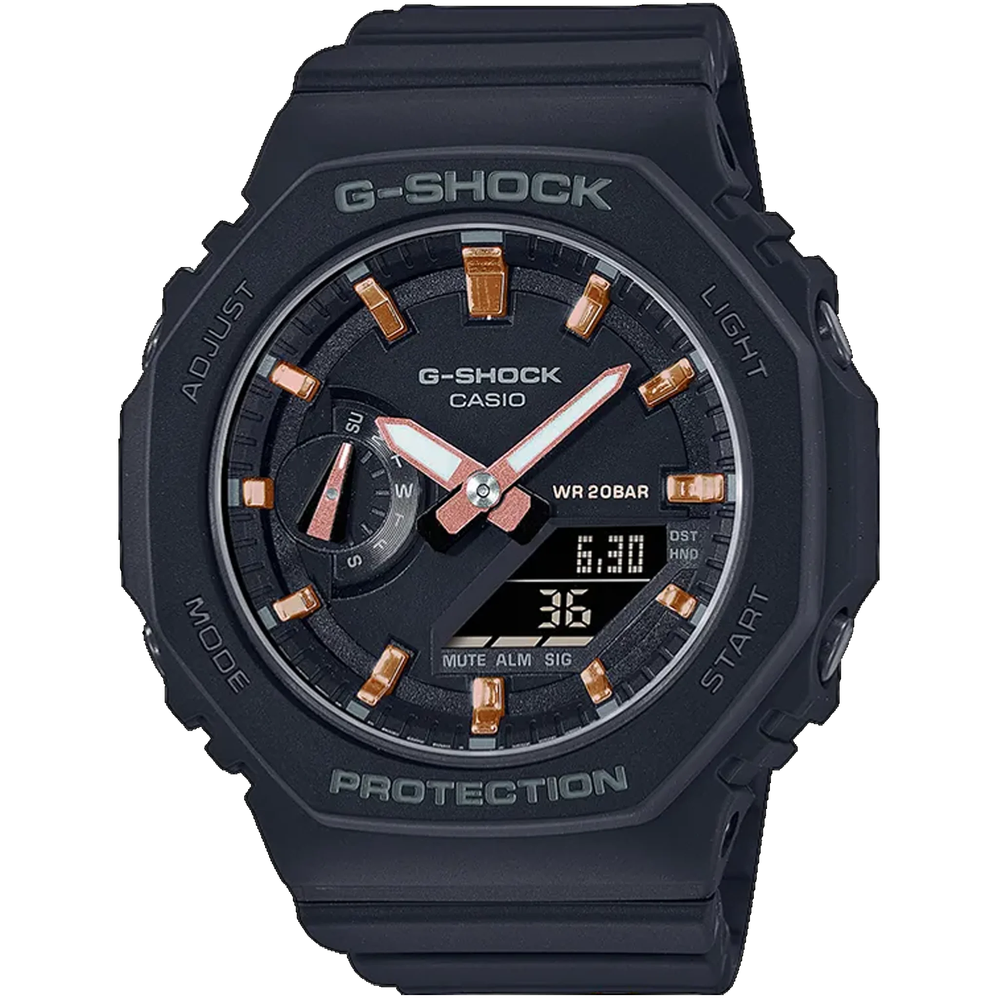 Casio G-Shock -  GMAS2100 Series - Carbon Square - Black