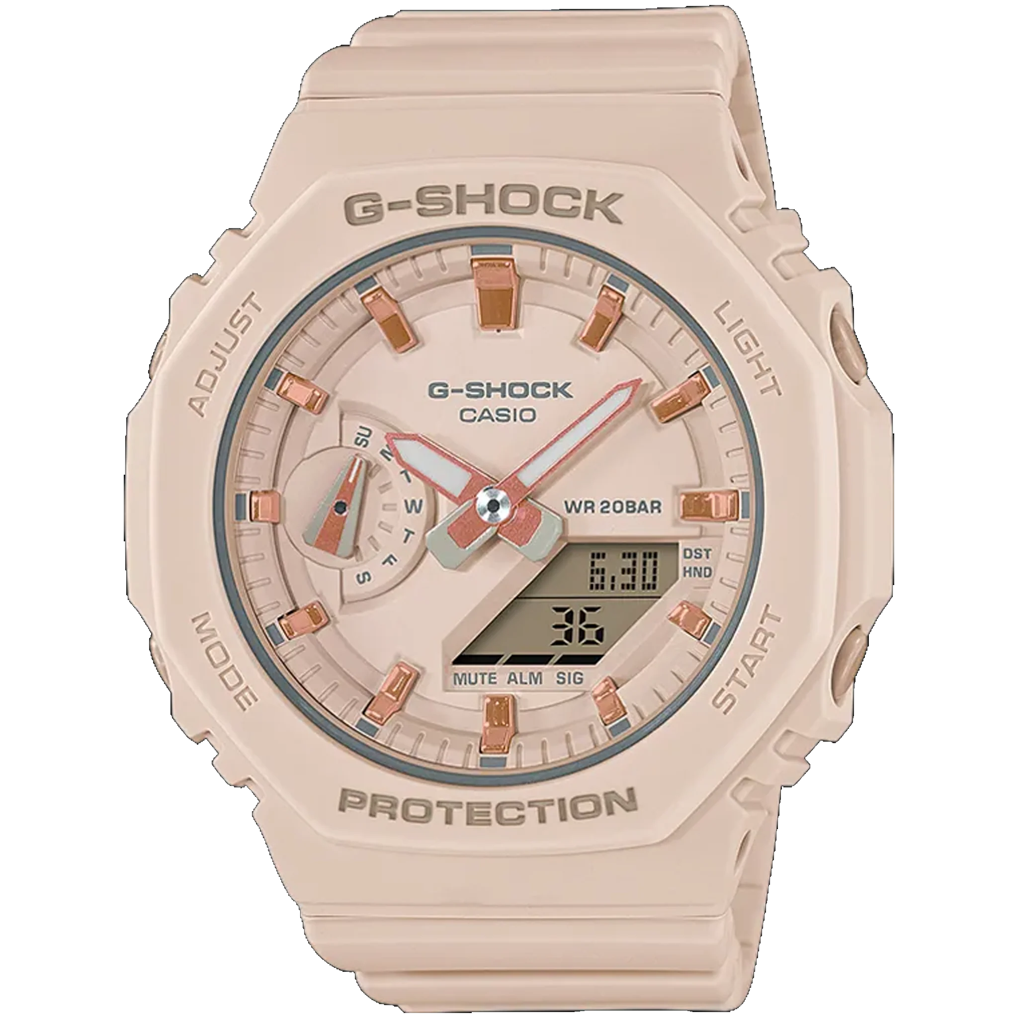 Casio G-Shock -  GMAS2100 Series - Carbon Square - Light Pink