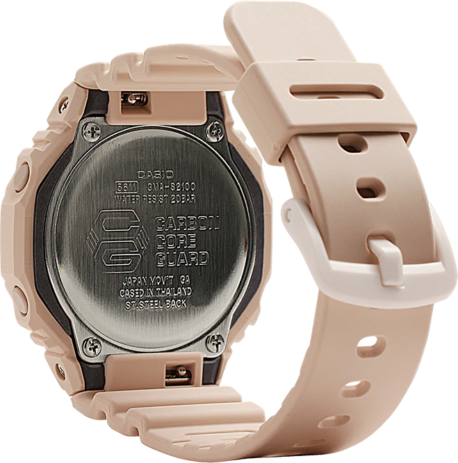 Casio G-Shock -  GMAS2100 Series - Carbon Square - Light Pink - Image 2
