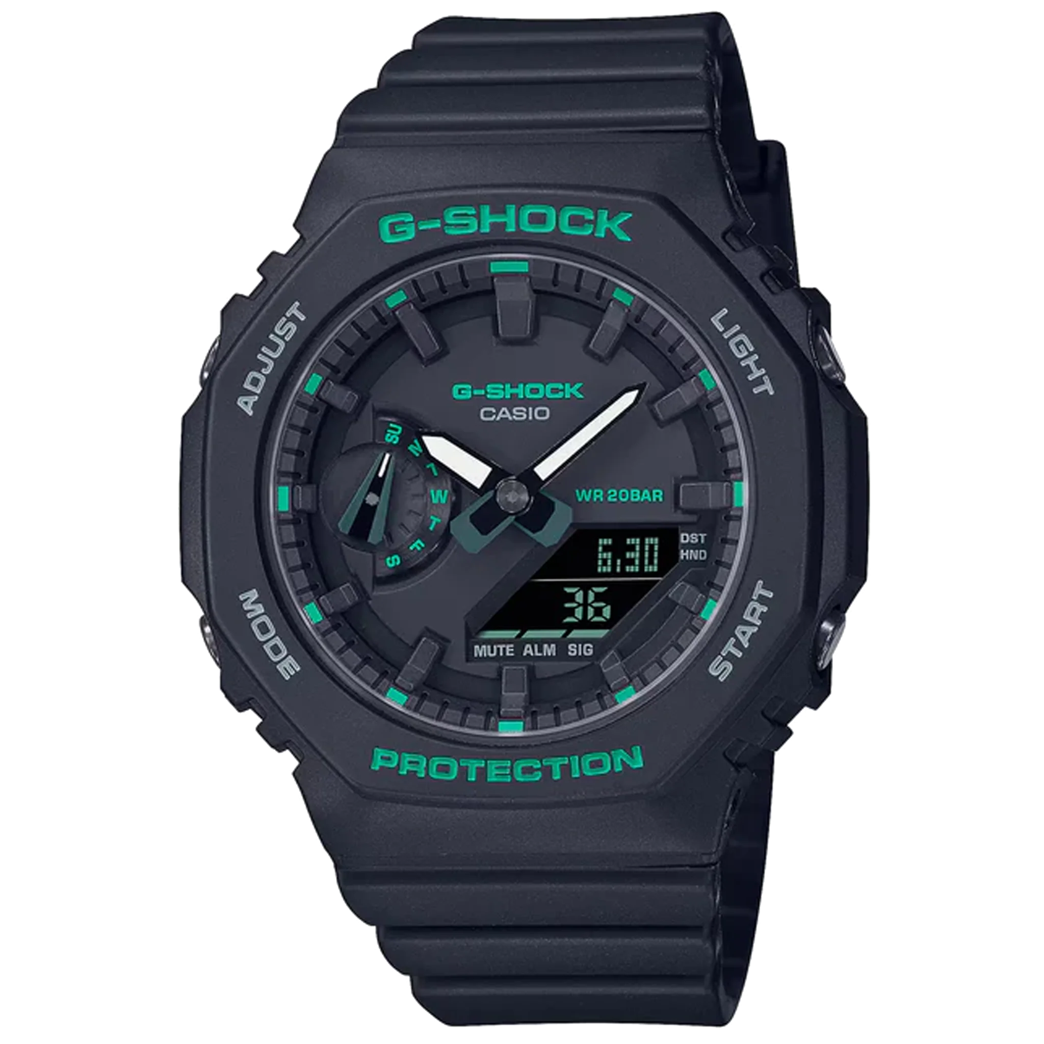 Casio G-Shock -  GMAS2100 Series -  Black & Green