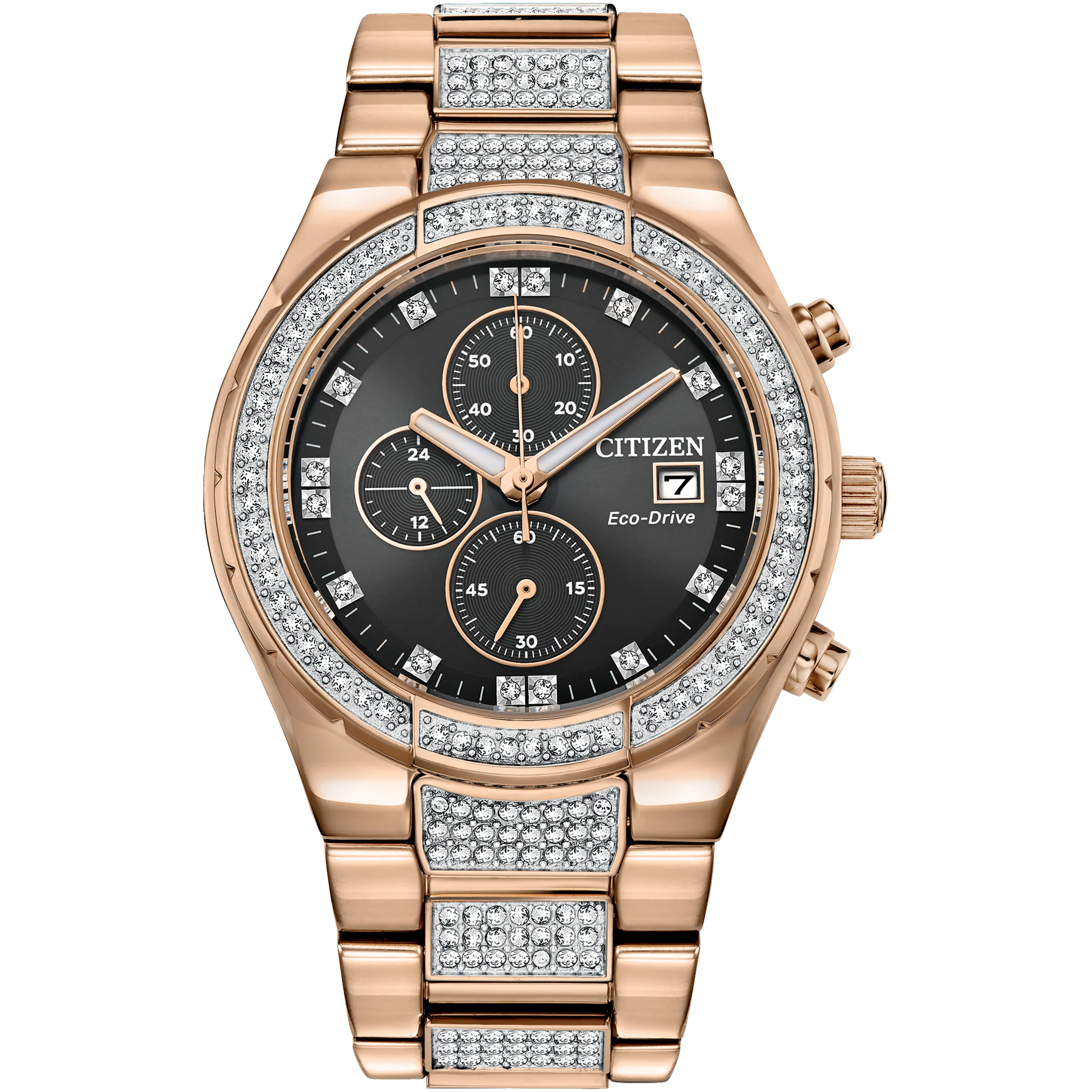 Citizen Eco-Drive - Crystal Collection - Rose Gold Tone