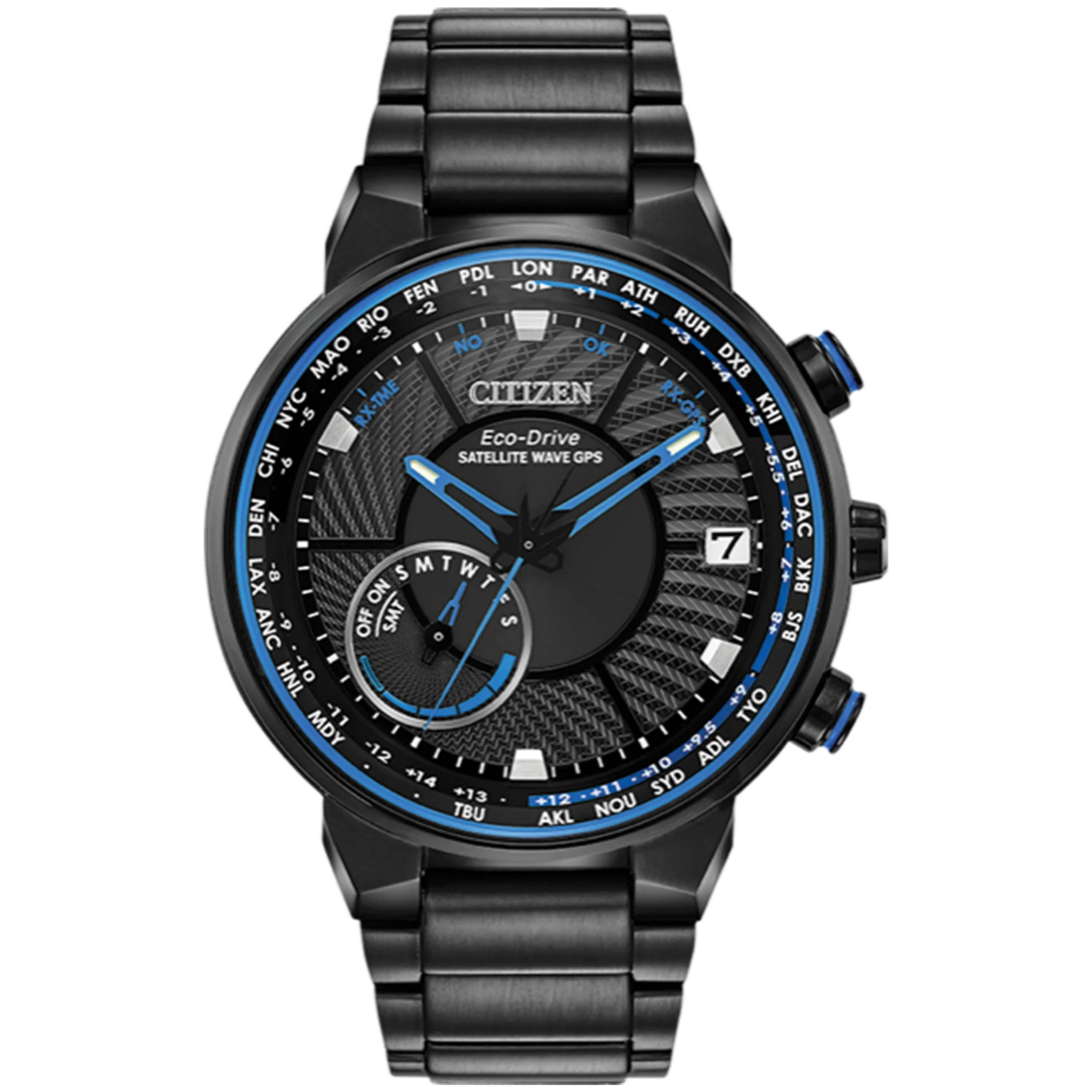 Citizen Eco-Drive - SATELLITE WAVE GPS FREEDOM - Black with blue accents