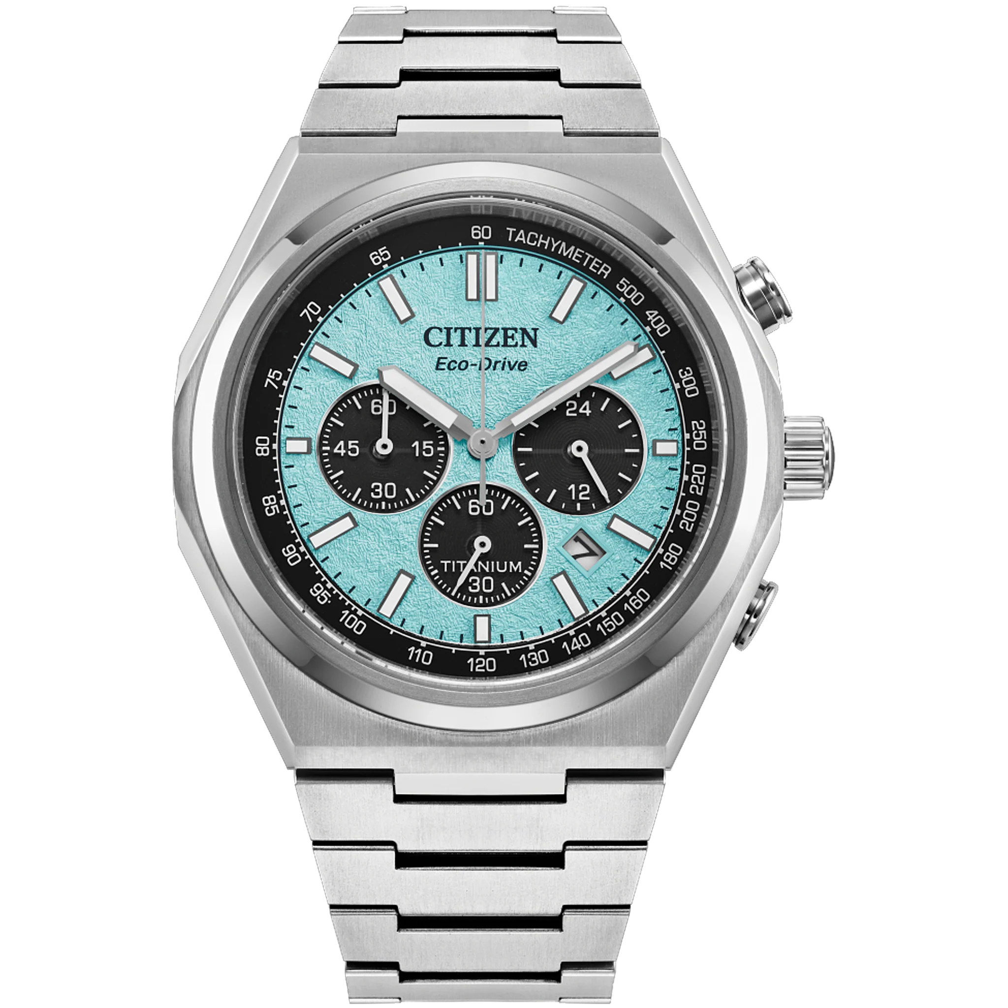 Citizen Eco-Drive - Zenshin Chrono Titanium - Light Blue Dial