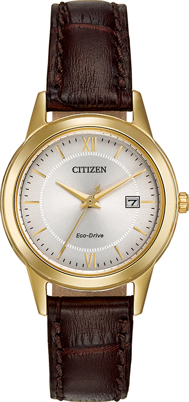 Citizen Eco-Drive - Corso - Gold Tone with Brown leather