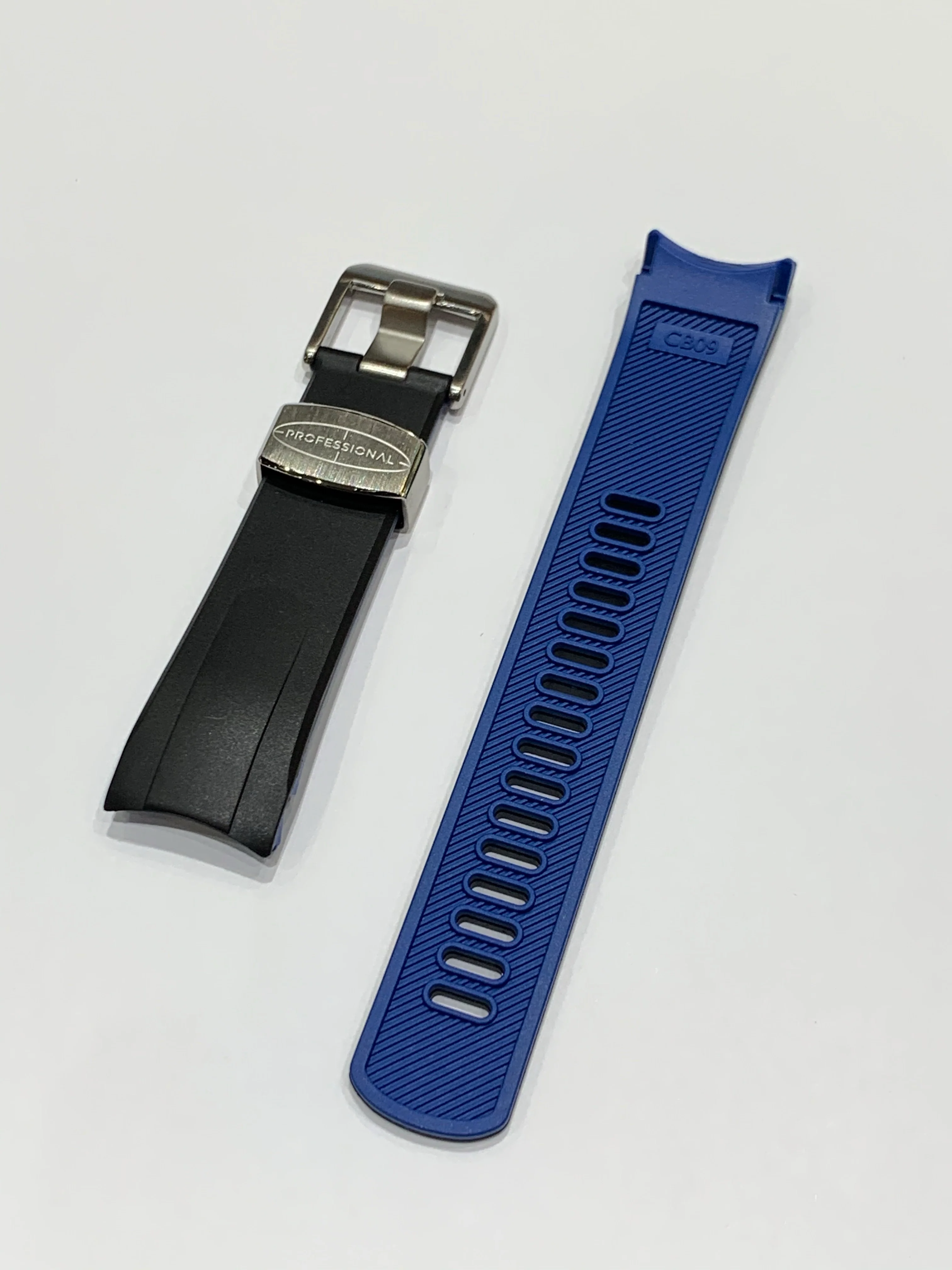 Crafter Blue - Fitted End Rubber Strap for Seiko Samurai - Image 8