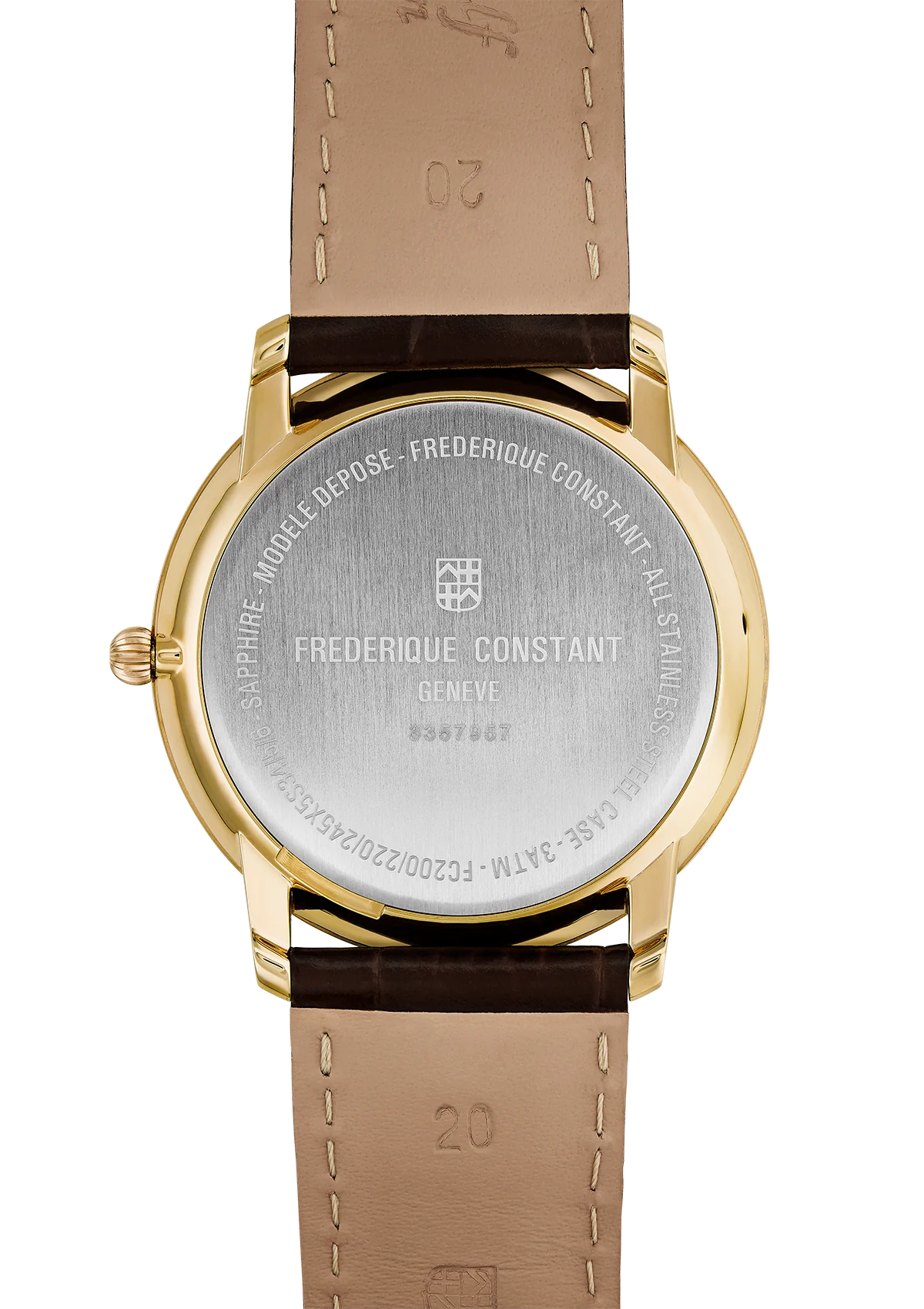 Frederique Constant - SLIMLINE GENTS QUARTZ Gold Tone - Image 3