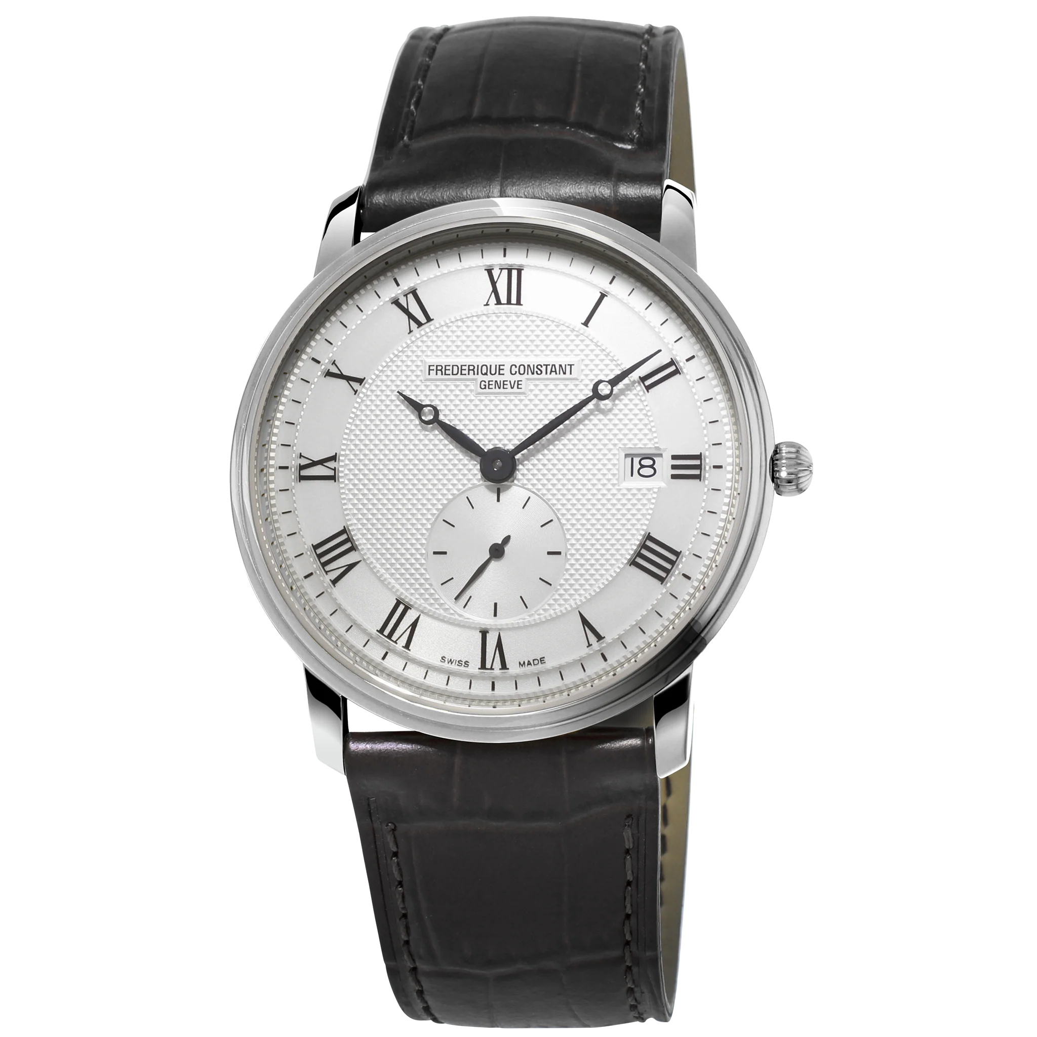 Frederique Constant - SLIMLINE GENTS QUARTZ on Black Leather