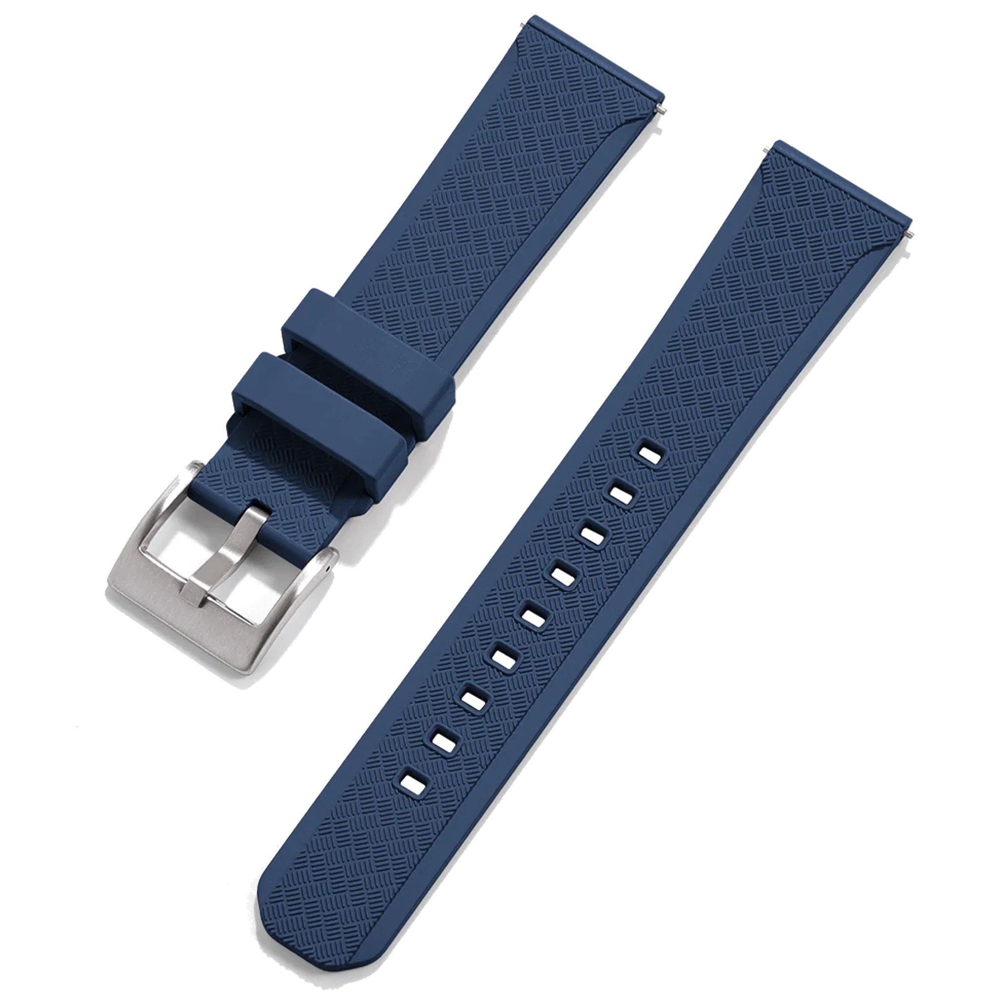 Halifax Watch Bands - Herringbone Textured FKM Rubber Strap - Image 7