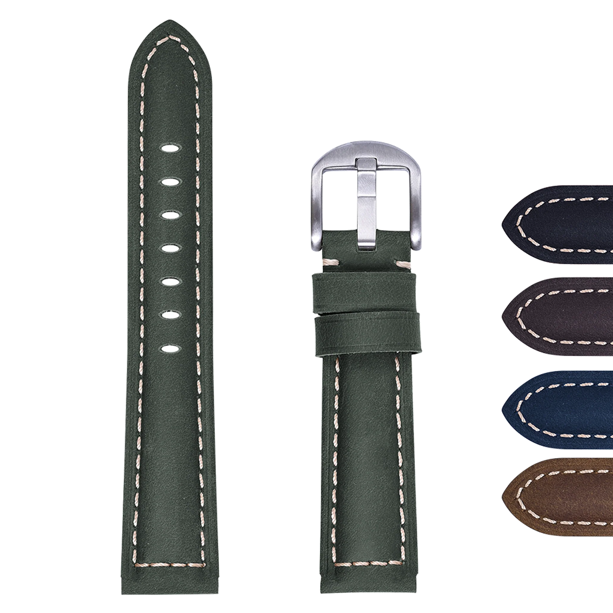 Halifax Watch Bands - Vintage Crazy Horse Leather