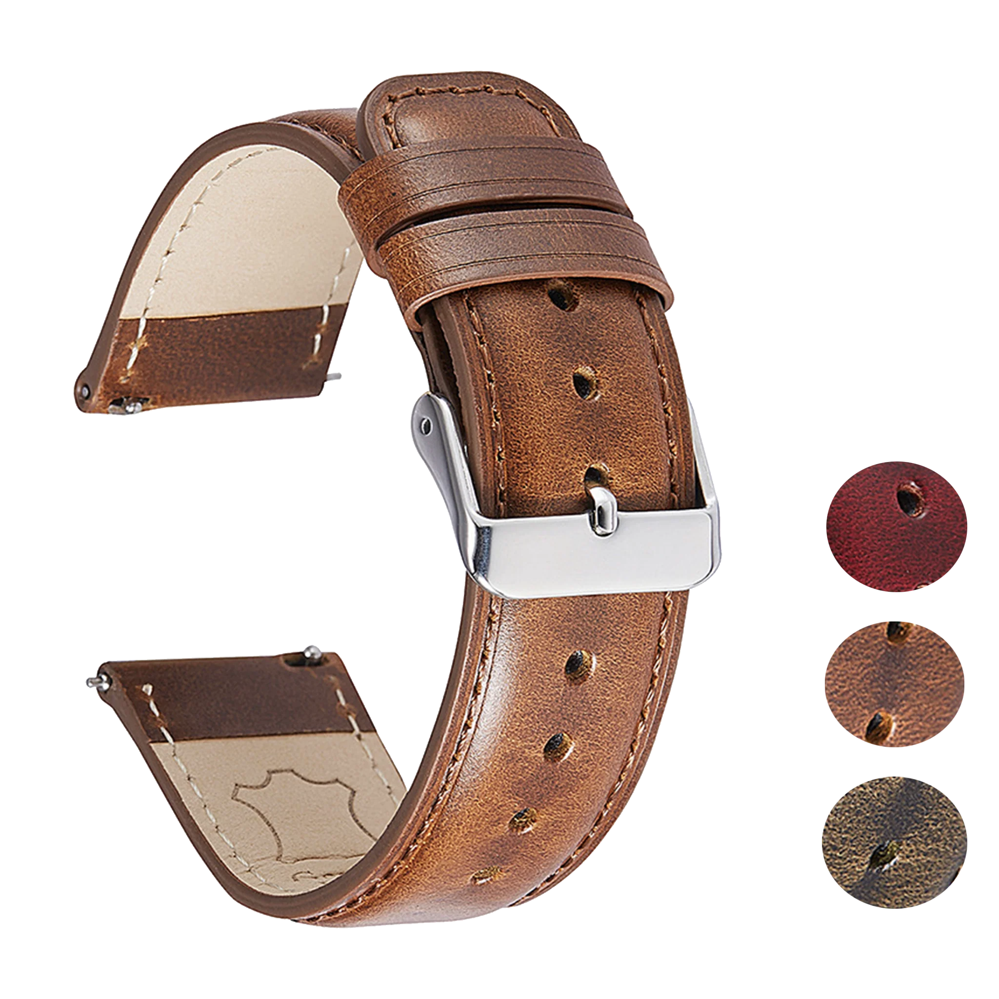 Halifax Watch Bands - Vintage Oil Waxed Leather