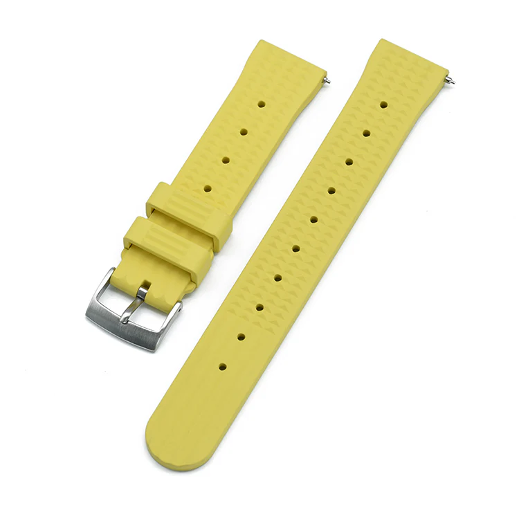 Halifax Watch Bands - Seiko Style Waffle FKM Rubber Strap - Image 10