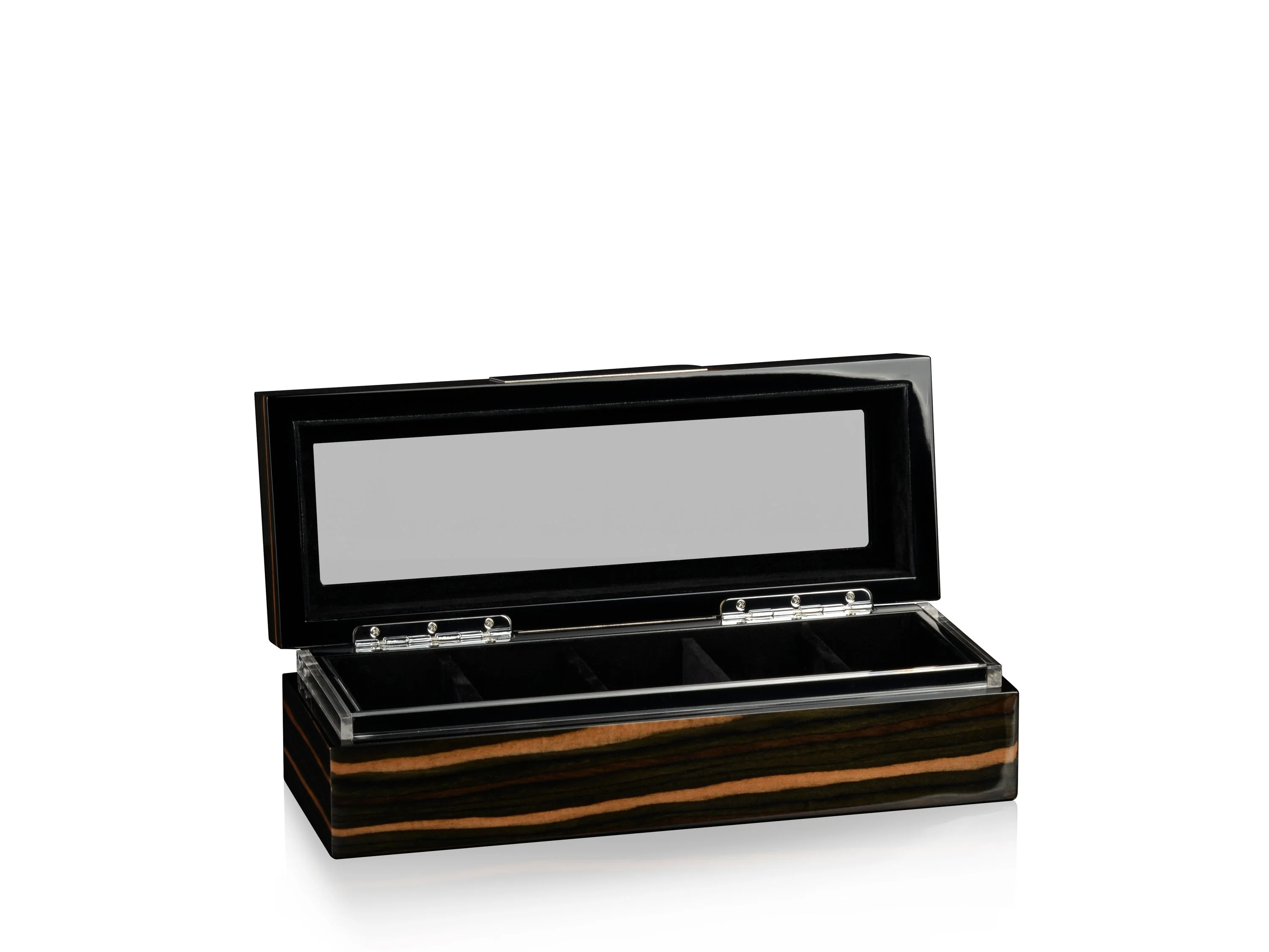 HEISSE & SÖHNE - 5 Watch Box - Macassar & Black - Image 2