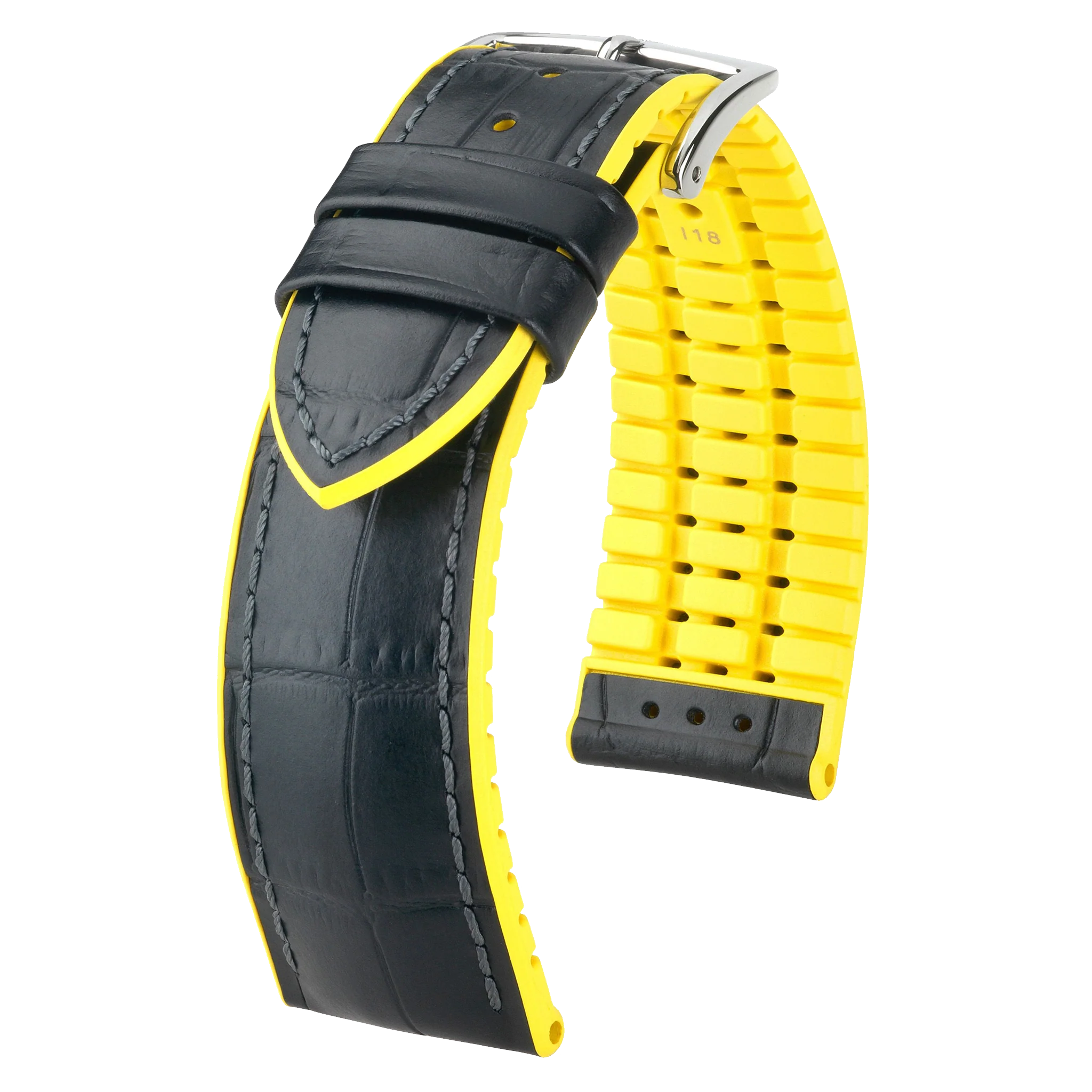 Hirsch Andy Alligator Embossed Performance Watch Strap - Image 2
