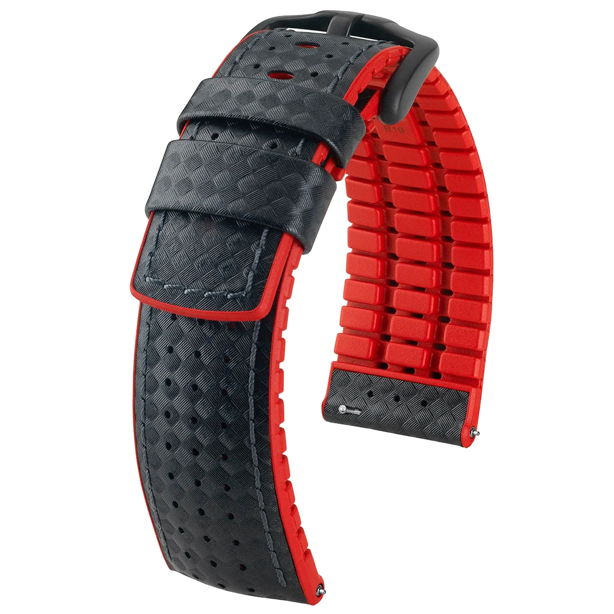 Hirsch AYRTON Carbon Embossed Performance Watch Strap - Image 3