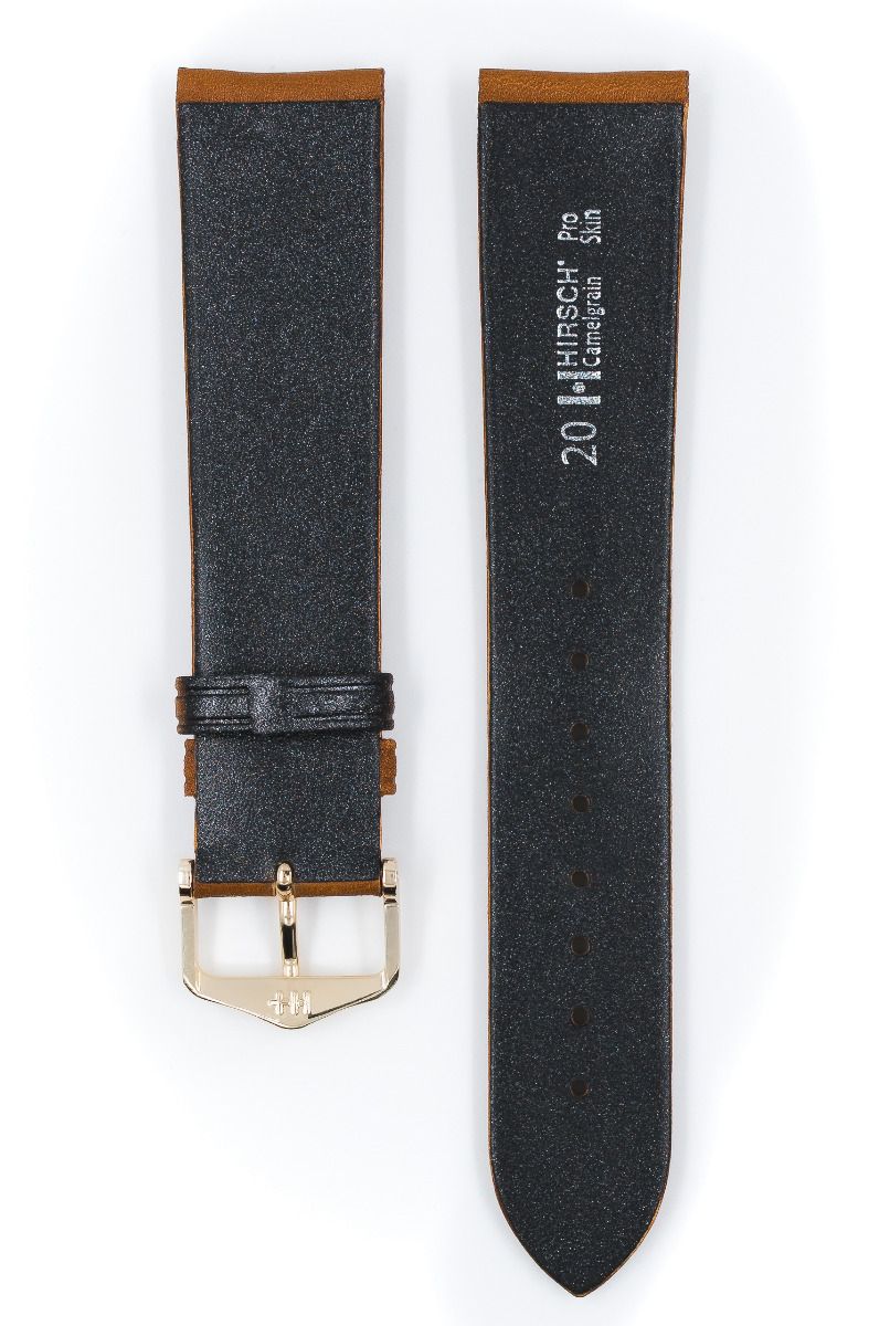 Hirsch CAMELGRAIN No Allergy Leather Watch Strap - Image 3