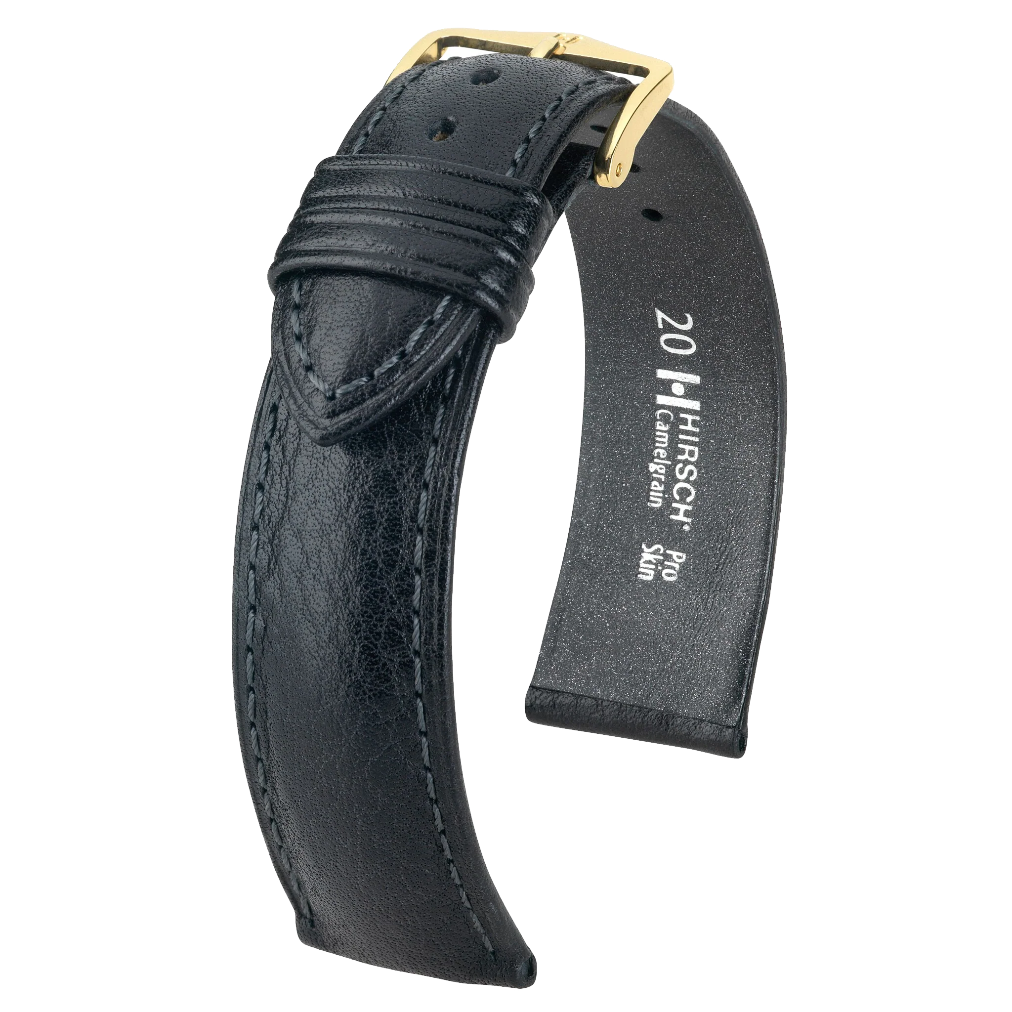 Hirsch CAMELGRAIN No Allergy Leather Watch Strap - Image 5