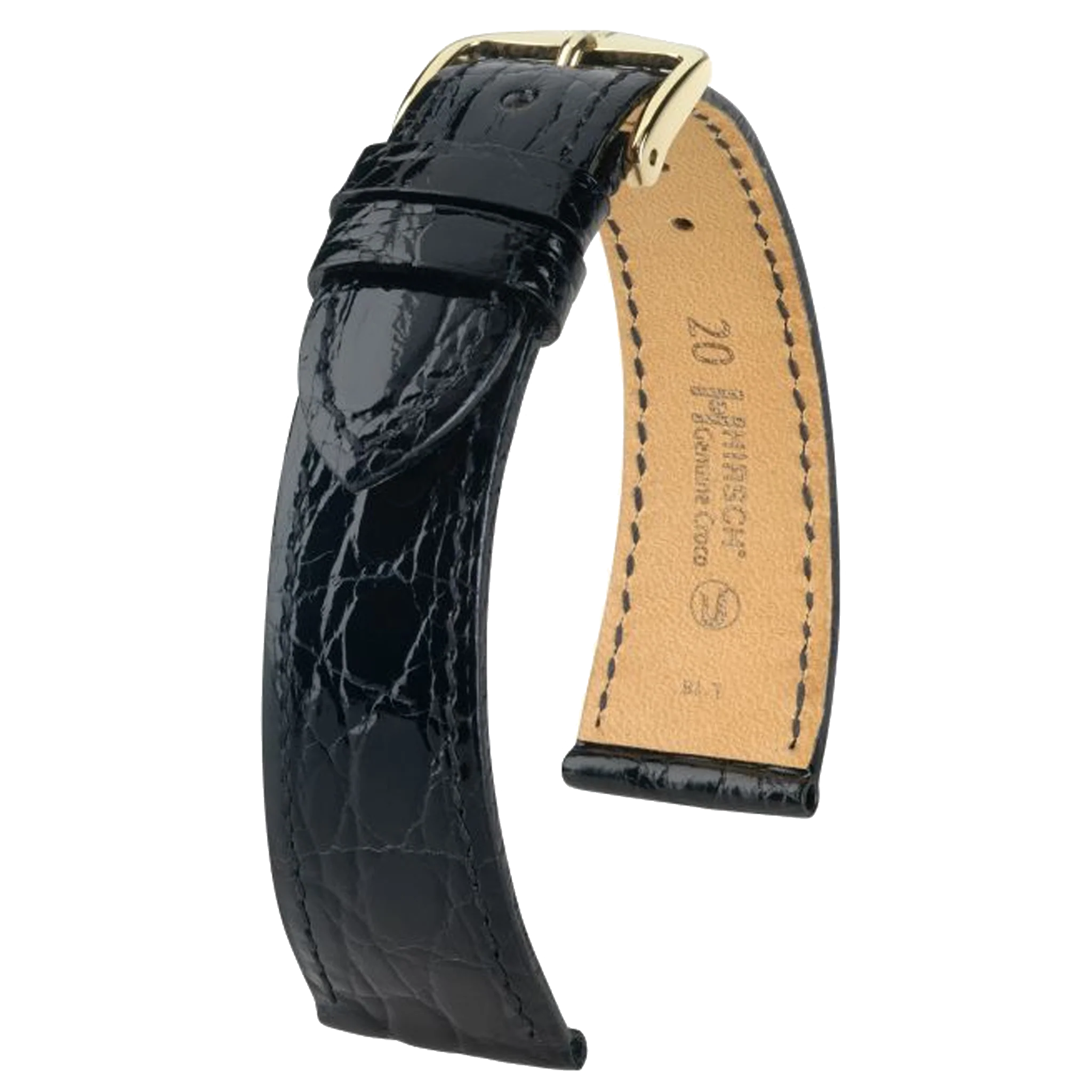 Hirsch Genuine Croco Leather Watch Strap - Image 2