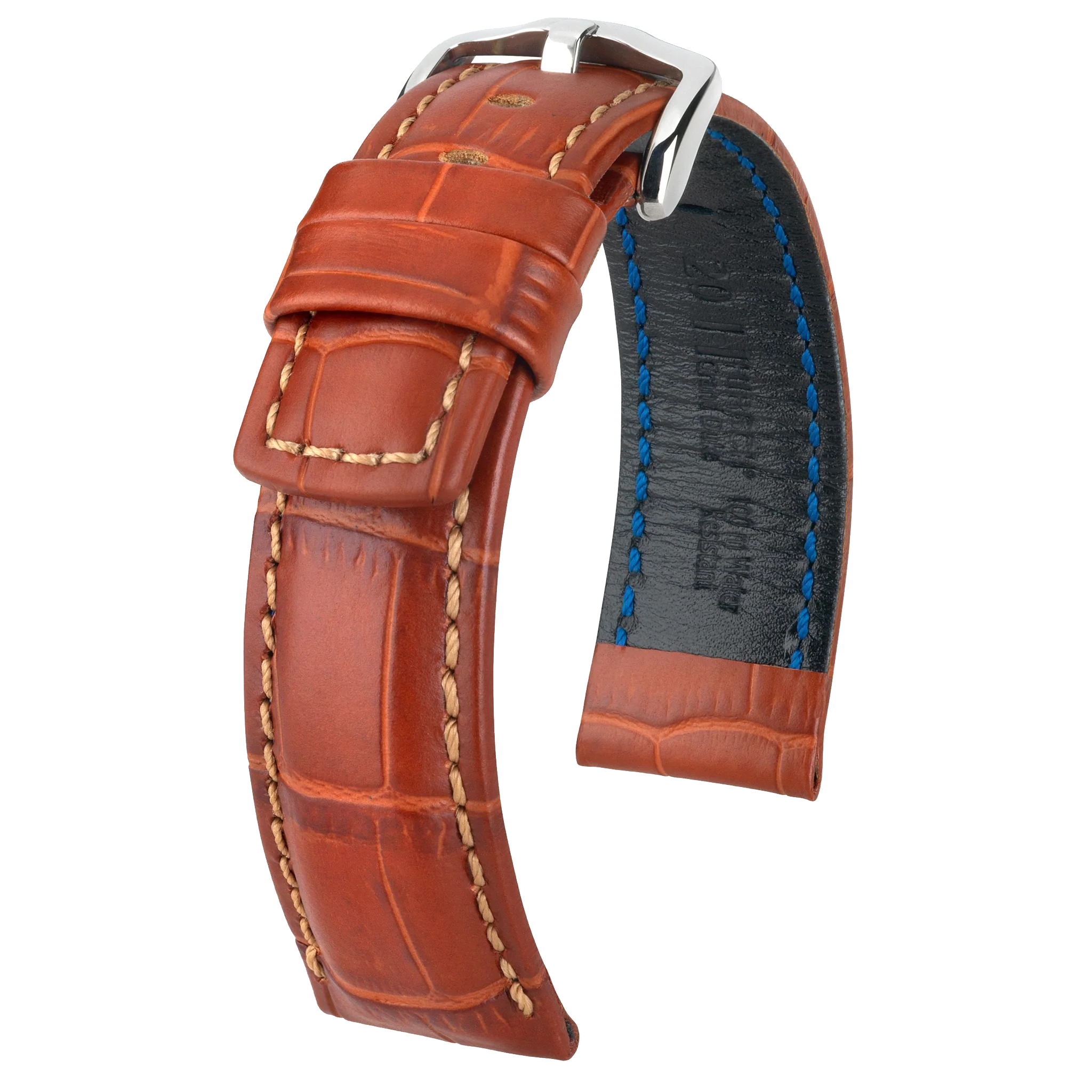 Hirsch GRAND DUKE Alligator Embossed Sport Watch Strap - Image 4