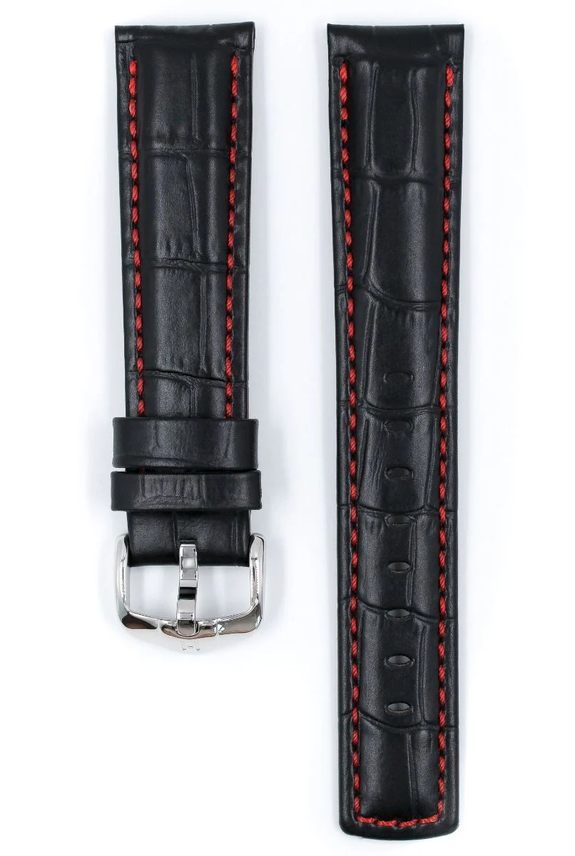 Hirsch GRAND DUKE Alligator Embossed Sport Watch Strap - Image 6