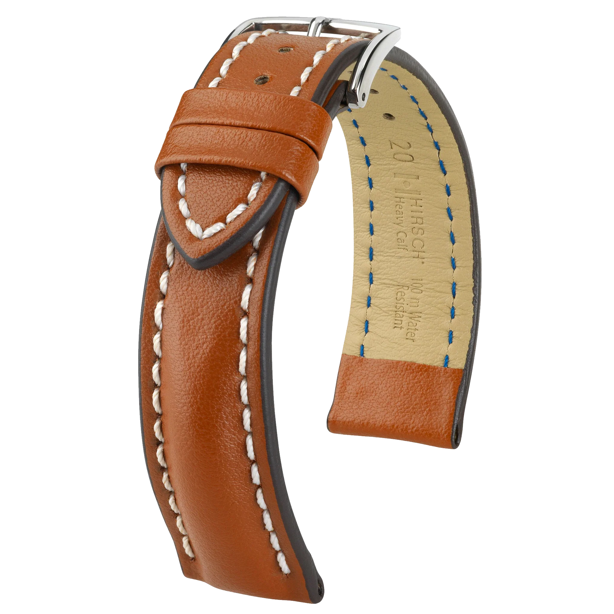 Hirsch HEAVY CALF Water-Resistant Calf Leather Watch Strap - Image 3