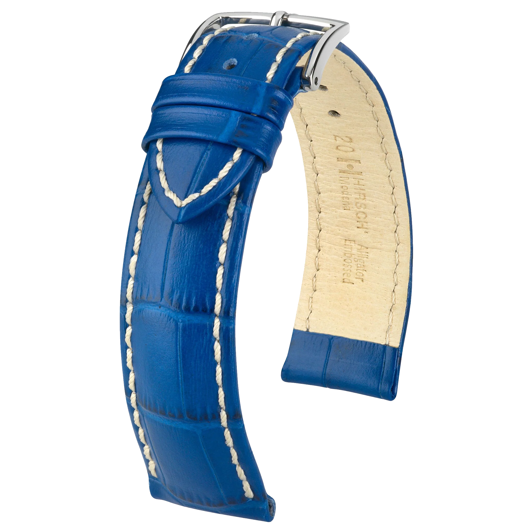 Hirsch MODENA Alligator Embossed Leather Watch Strap - Image 7