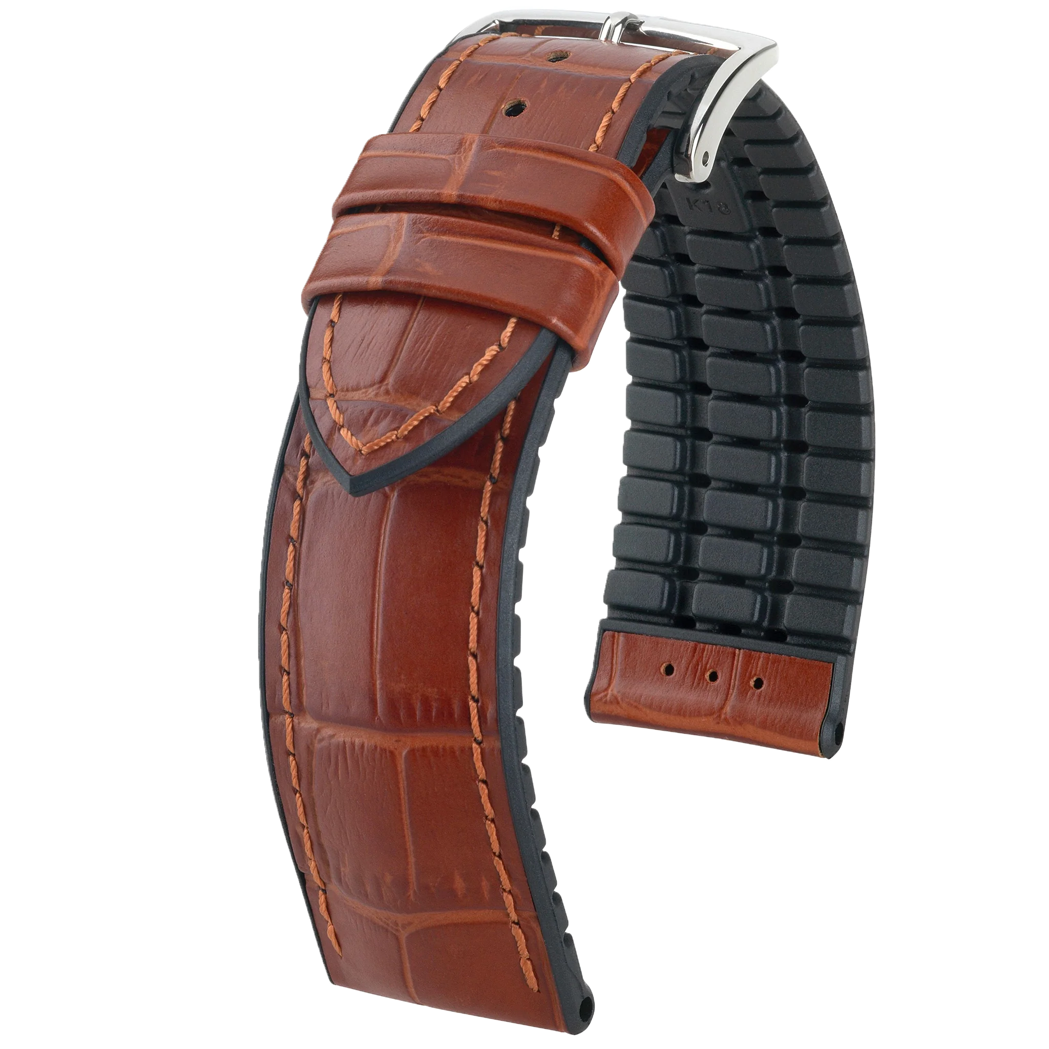 Hirsch PAUL Alligator Embossed Performance Watch Strap - Image 4