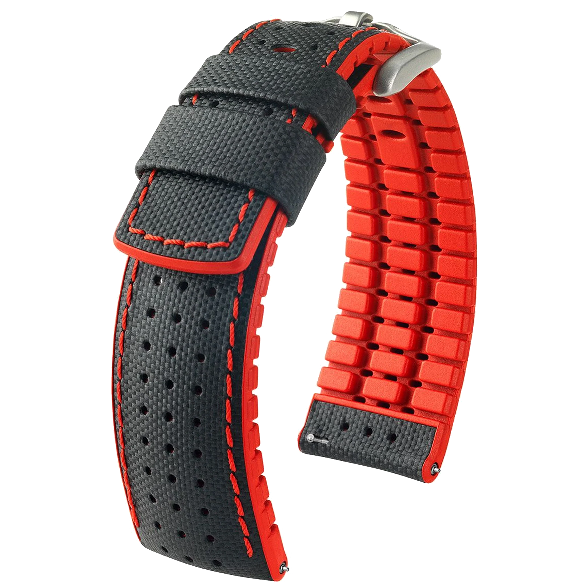 Hirsch ROBBY Sailcloth Effect Performance Watch Strap - Image 3